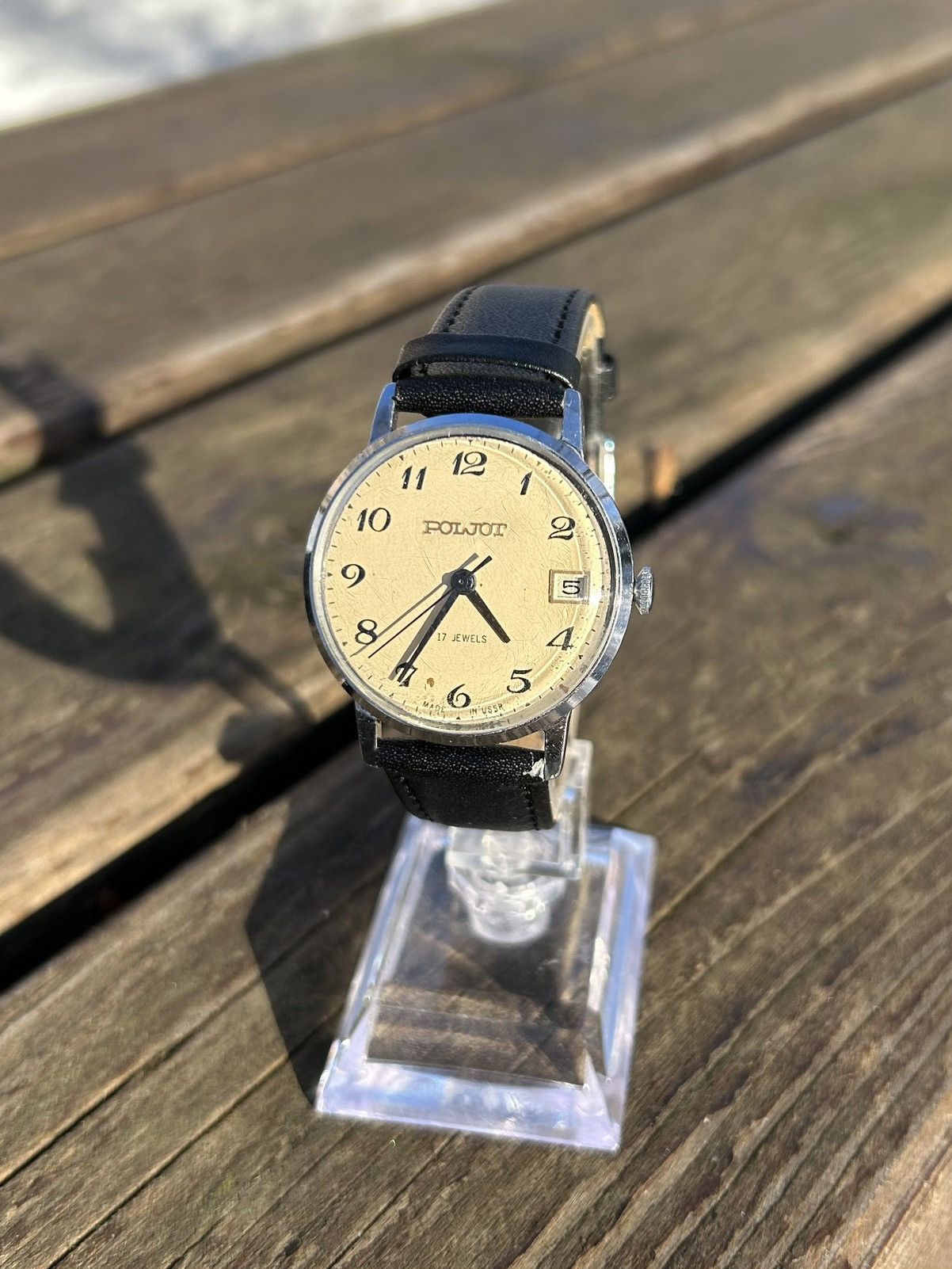 Vintage Vintage Watch Soviet USSR Mechanical Poljot Hand Winding Size ONE SIZE - 2 Thumbnail