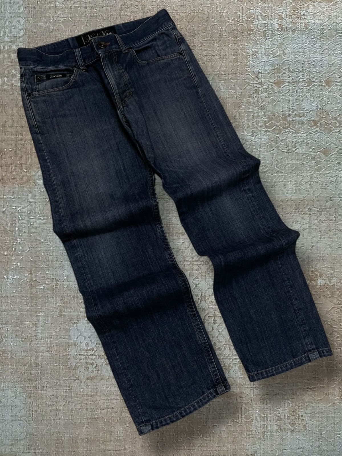 Karl Kani Vintage 1990s Designer Karl Kani Streetwear Style Denim Size US 33 - 2 Thumbnail