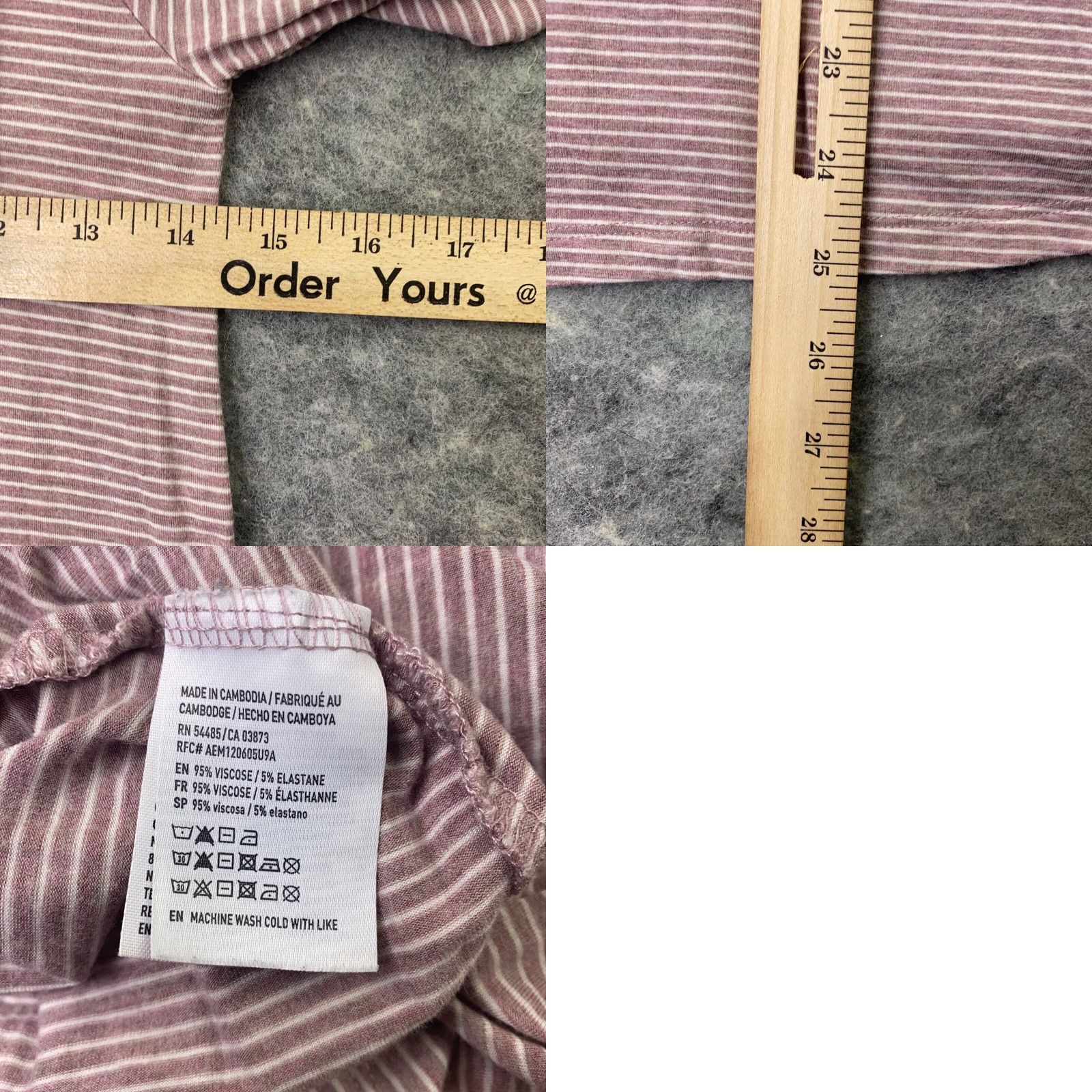 American Eagle Outfitters American Eagle Shirt Womens XS Pink Striped V-Neck Long Sleeve Flowy Soft & Sexy Size XS / US 0-2 / IT 36-38 - 8 Thumbnail