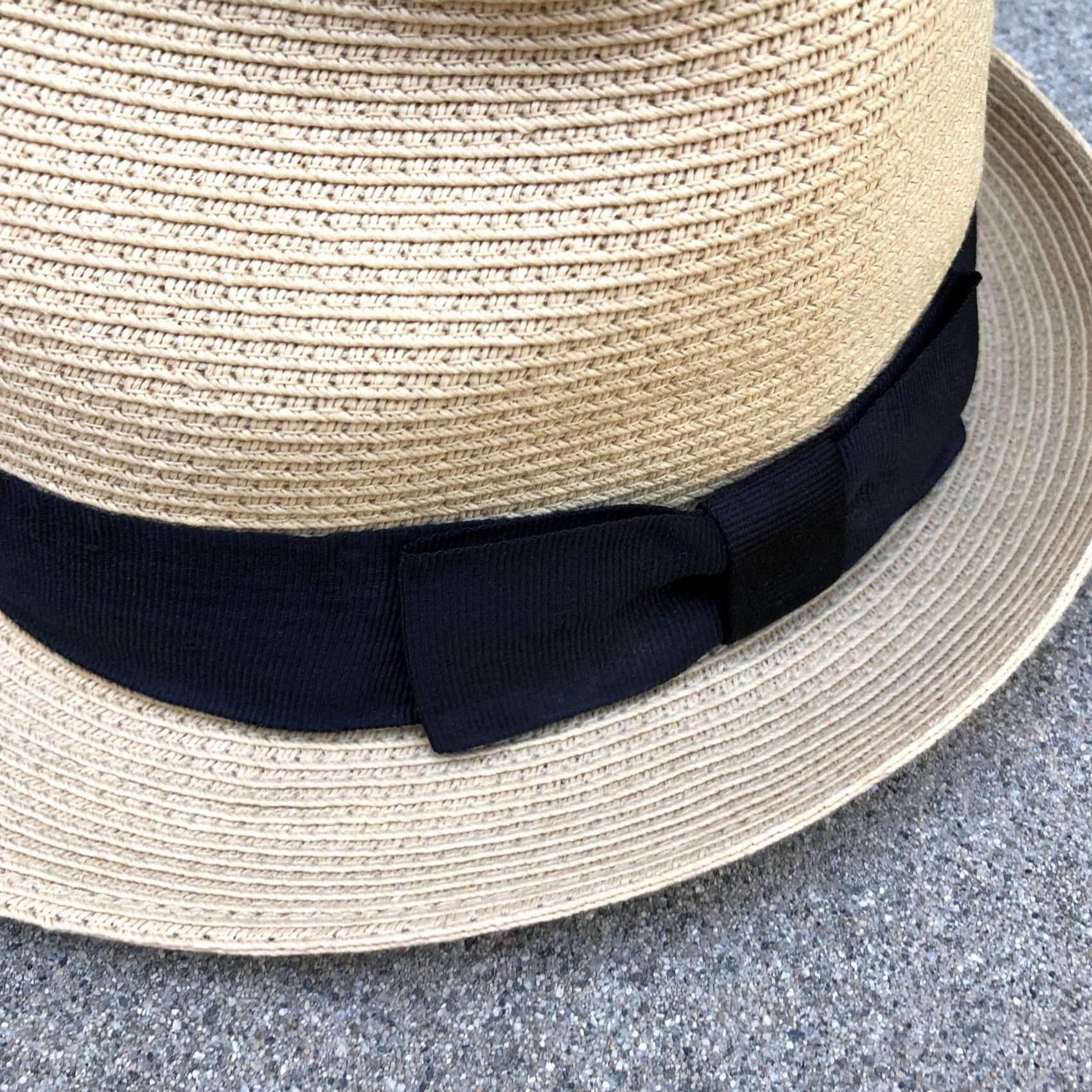 Vintage VINTAGE Turtle K Paper Fedora Hat Women's XL Beige Sun Protection Cap Size ONE SIZE - 2 Thumbnail