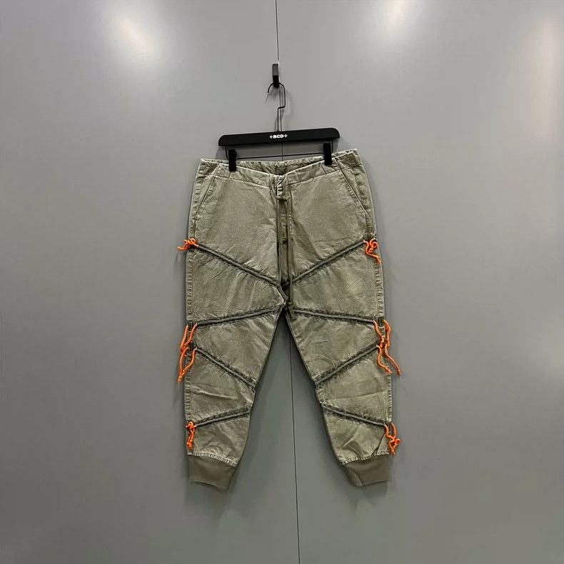 Greg Lauren greg laurenMilitary green contrast stitching pants, size 2 Size US 36 / EU 52 - 1 Thumbnail