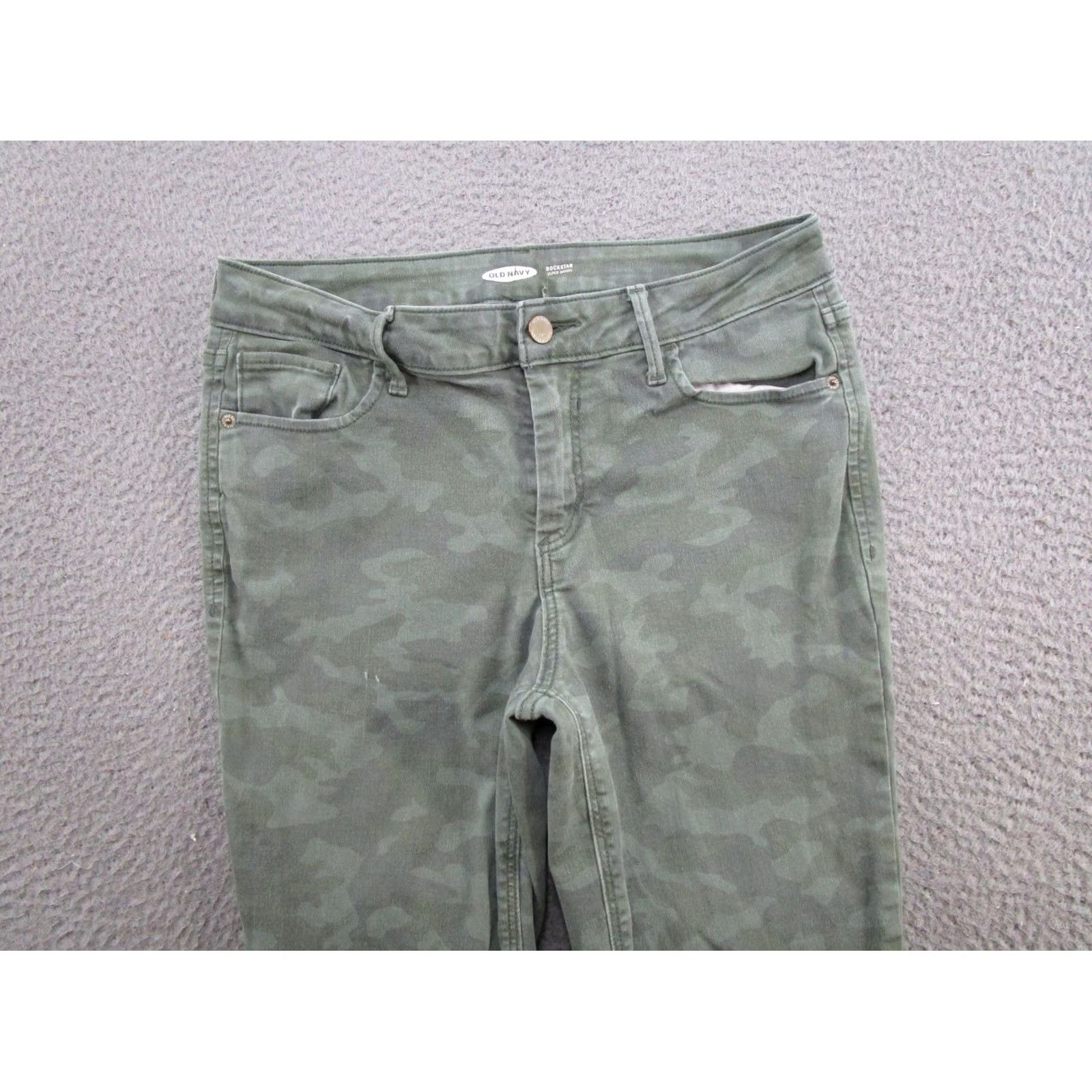 Old Navy Old Navy Rockstar Super Skinny Camo Camouflage Denim Jeans Womens Size 10 Size 32" / US 10 / IT 46 - 3 Thumbnail