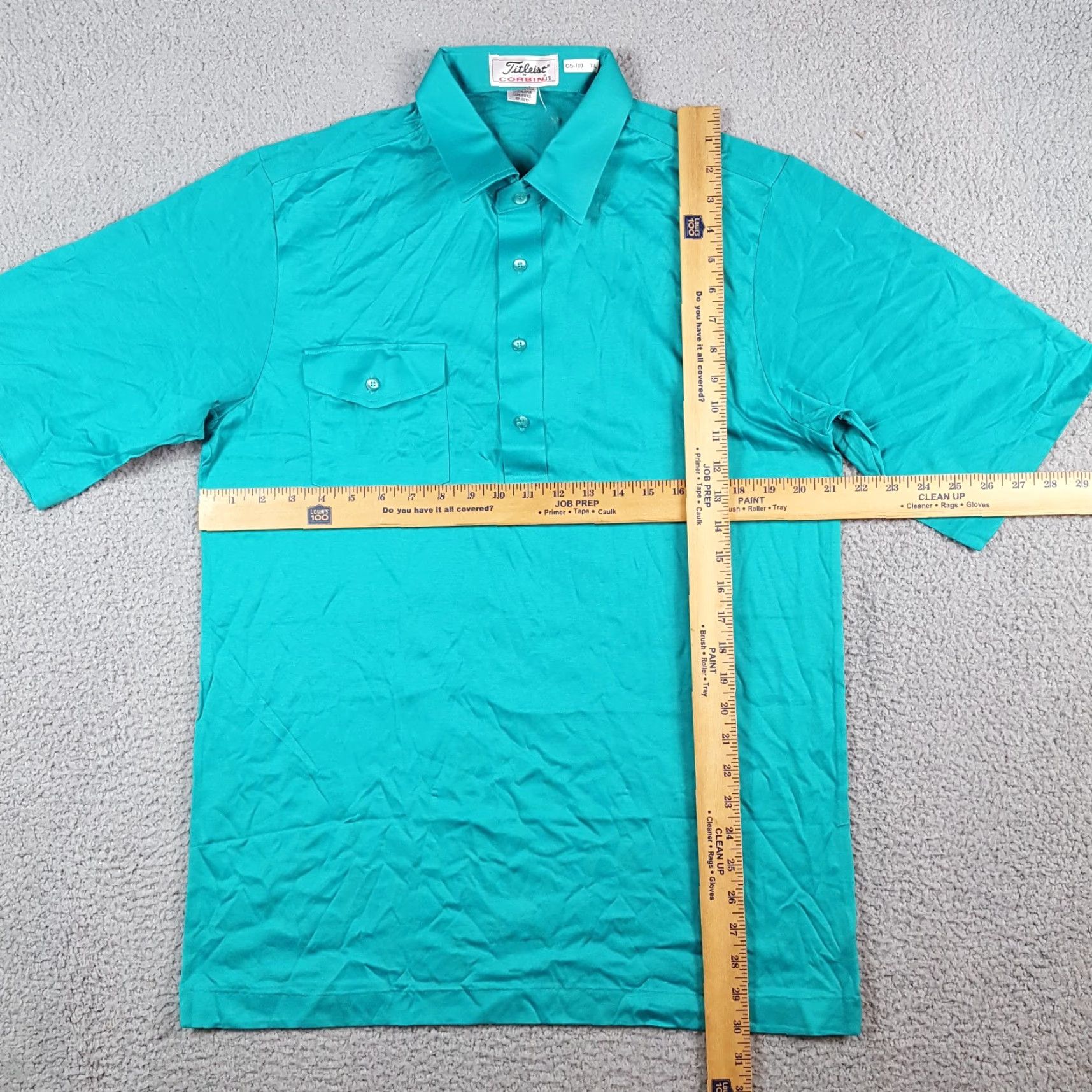 Titleist VINTAGE Titleist Golf Preppy Pocket Polo Mens L Teal Athletic Collared Shirt Size US L / EU 52-54 / 3 - 6 Thumbnail