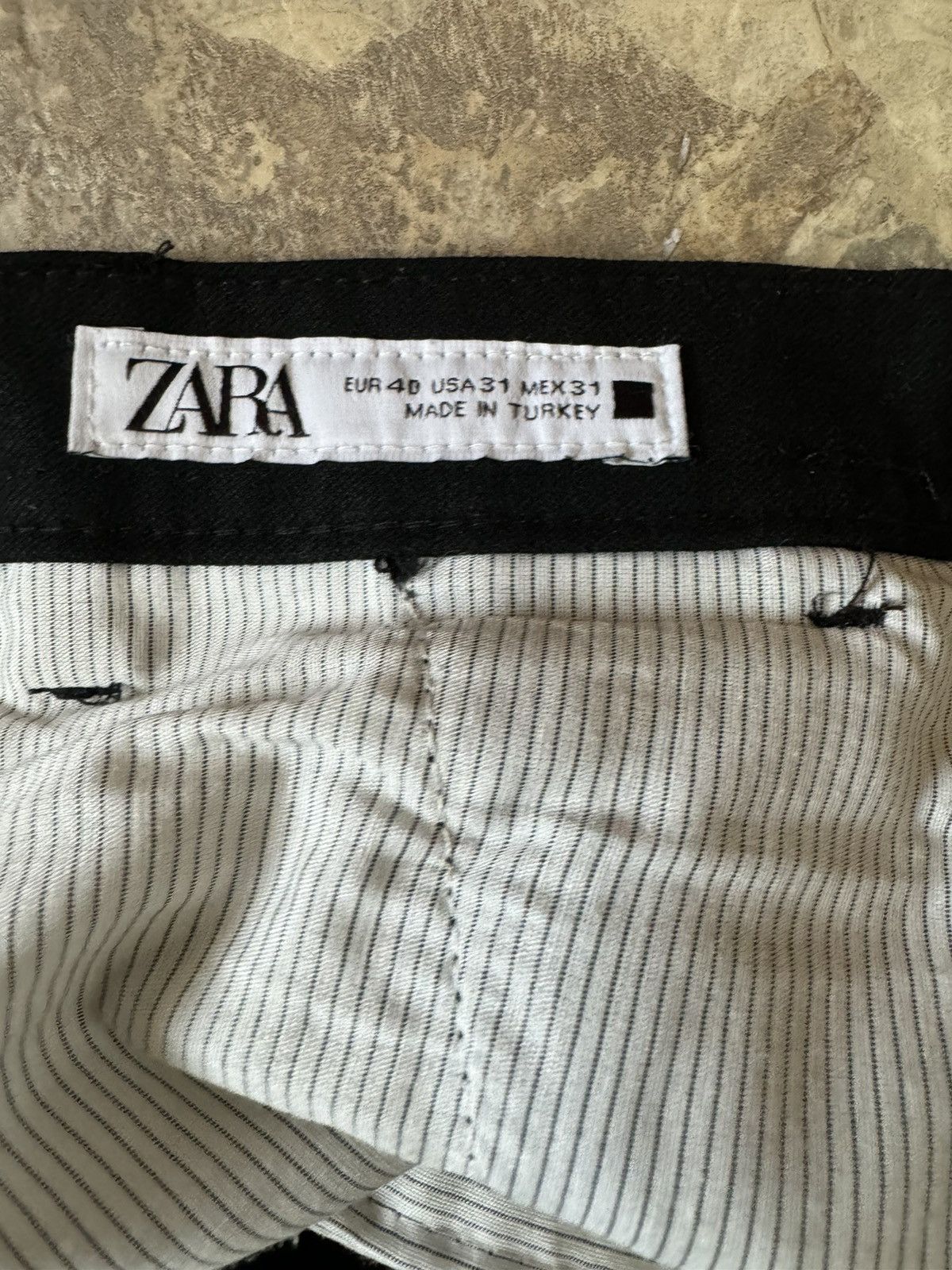 zara black dress pants Zara Woman Black Mid Rise Side Zip Straight Leg Trouser Dress Pants Size S
