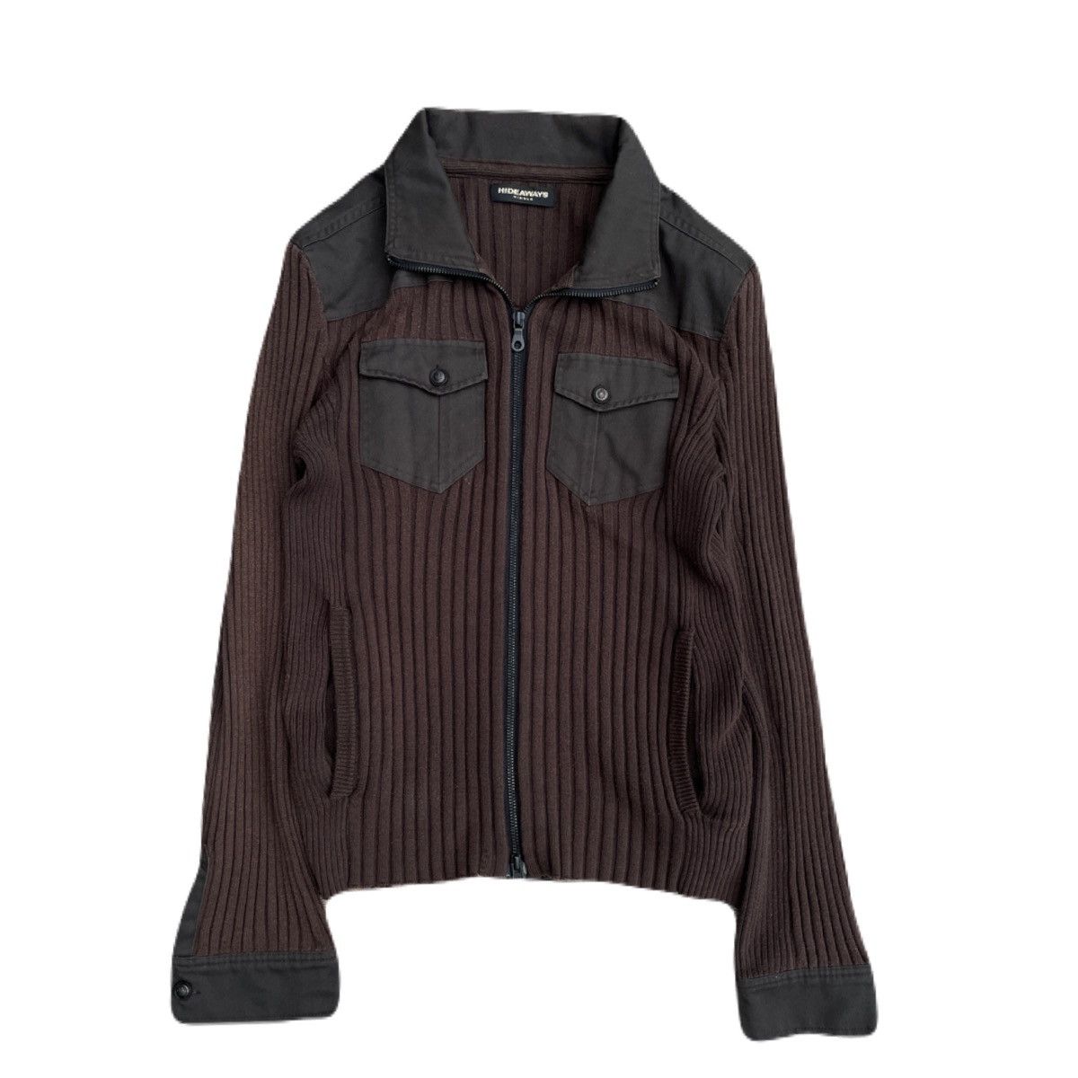 If Six Was Nine 2000s Japanese archive Vkei Docking Military Zip-up Knit Size US S / EU 44-46 / 1 - 2 Thumbnail