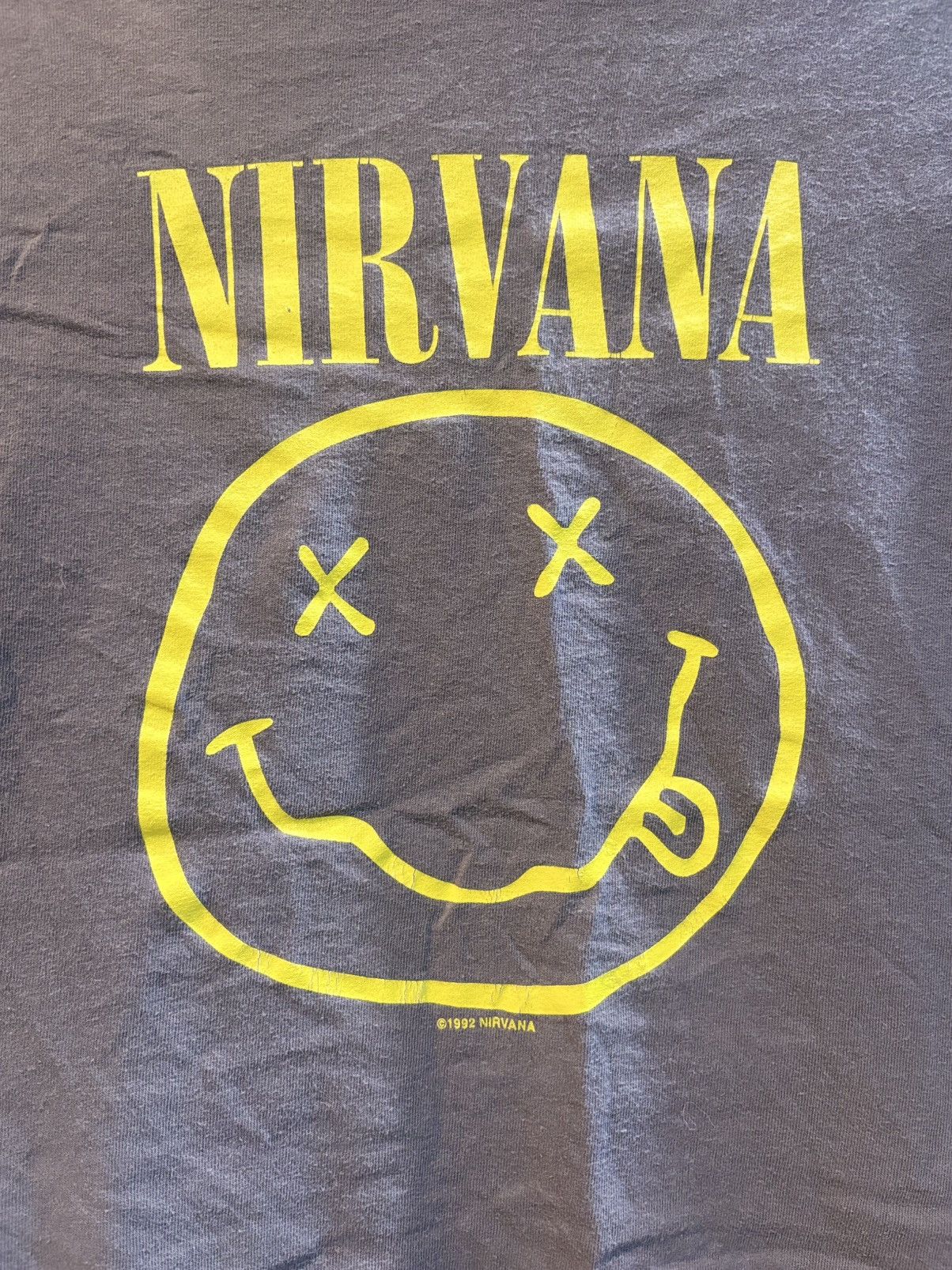 Nirvana 1992 Vintage Nirvana Smiley Face Tee Size US S / EU 44-46 / 1 - 2 Thumbnail