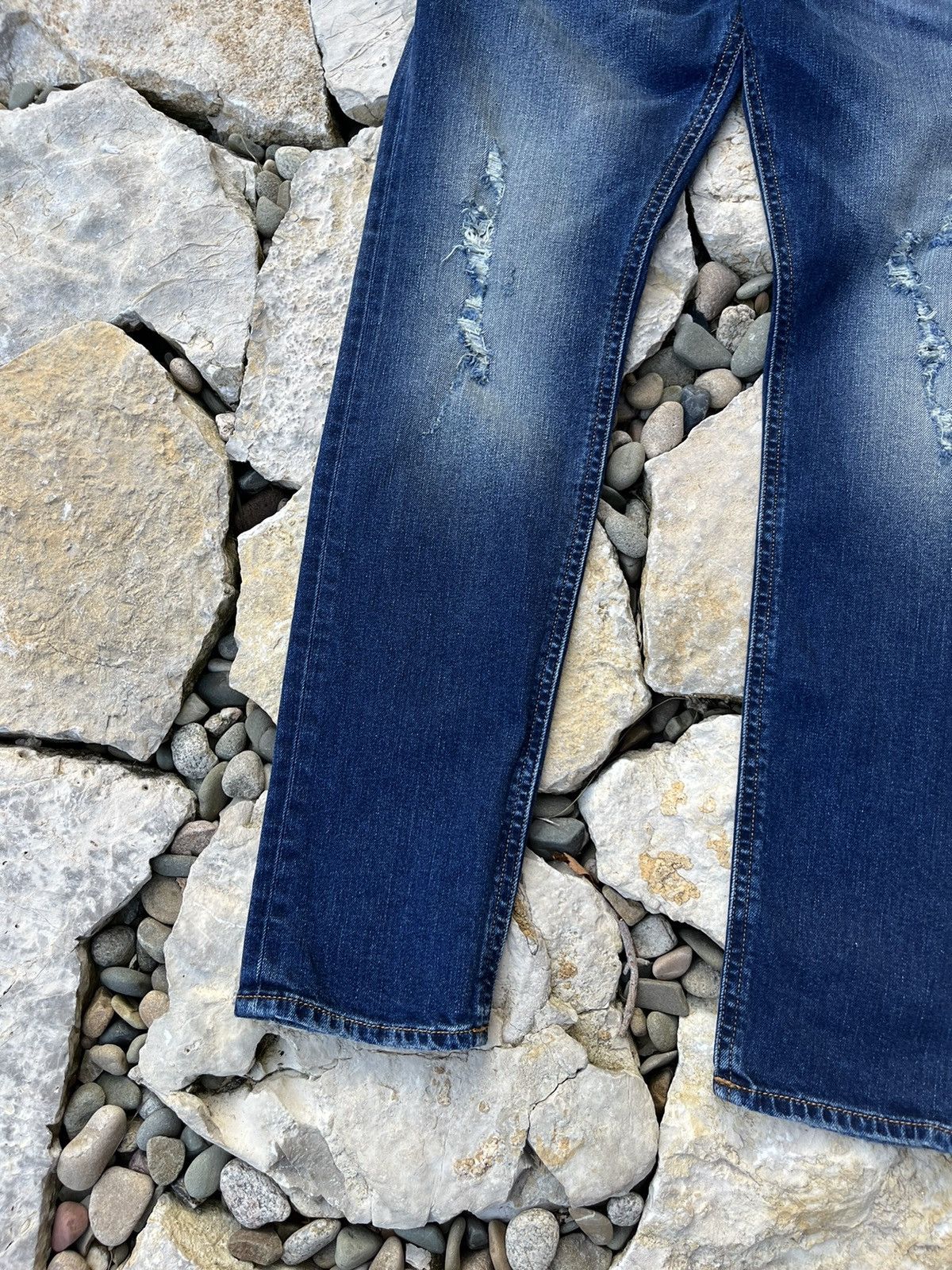 Diesel Diesel thommer distressed ripped jeans slim skinny pants Size US 32 / EU 48 - 11 Thumbnail