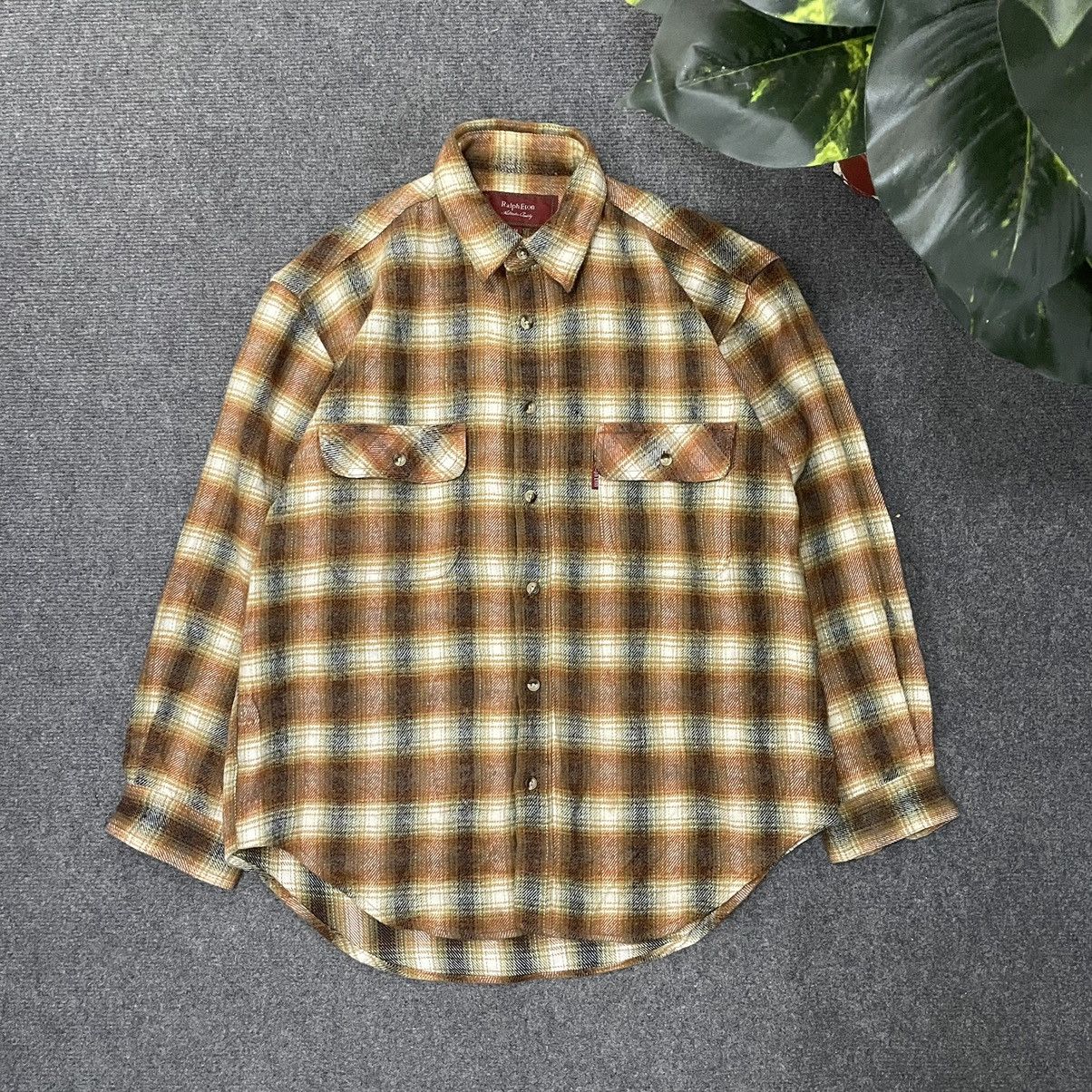 If Six Was Nine × Japanese Brand × Le Grande Bleu (L.G.B.) Ralph Eton Plaid Checkered Button Ups LGB Hideto Hide Style Size US M / EU 48-50 / 2 - 1 Thumbnail