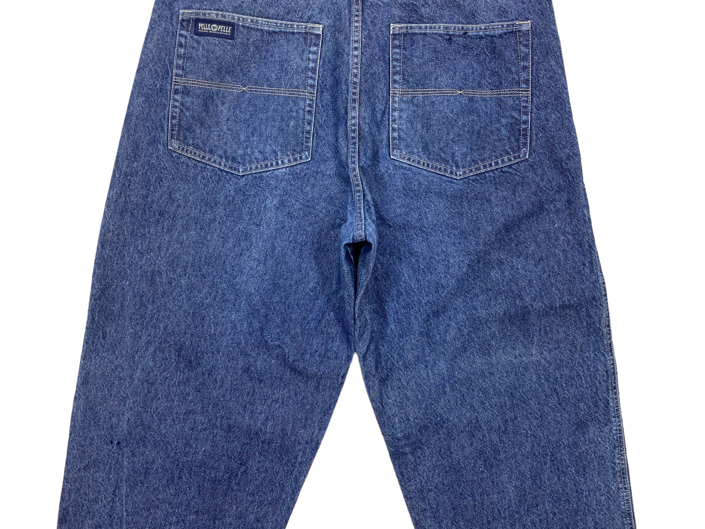 Japanese Brand × Pelle Pelle Pelle Pelle Baggy Jeans Hip Hop Skateboard Jeans Size US 40 / EU 56 - 7 Thumbnail