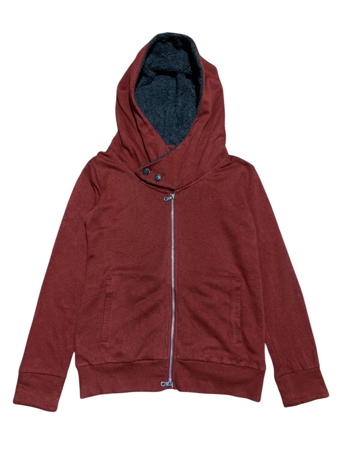 PPFM 2000s PPFM SHERPA TRIM DOUBLE ZIPPER HOODIE Size US M / EU 48-50 / 2 - 3 Thumbnail