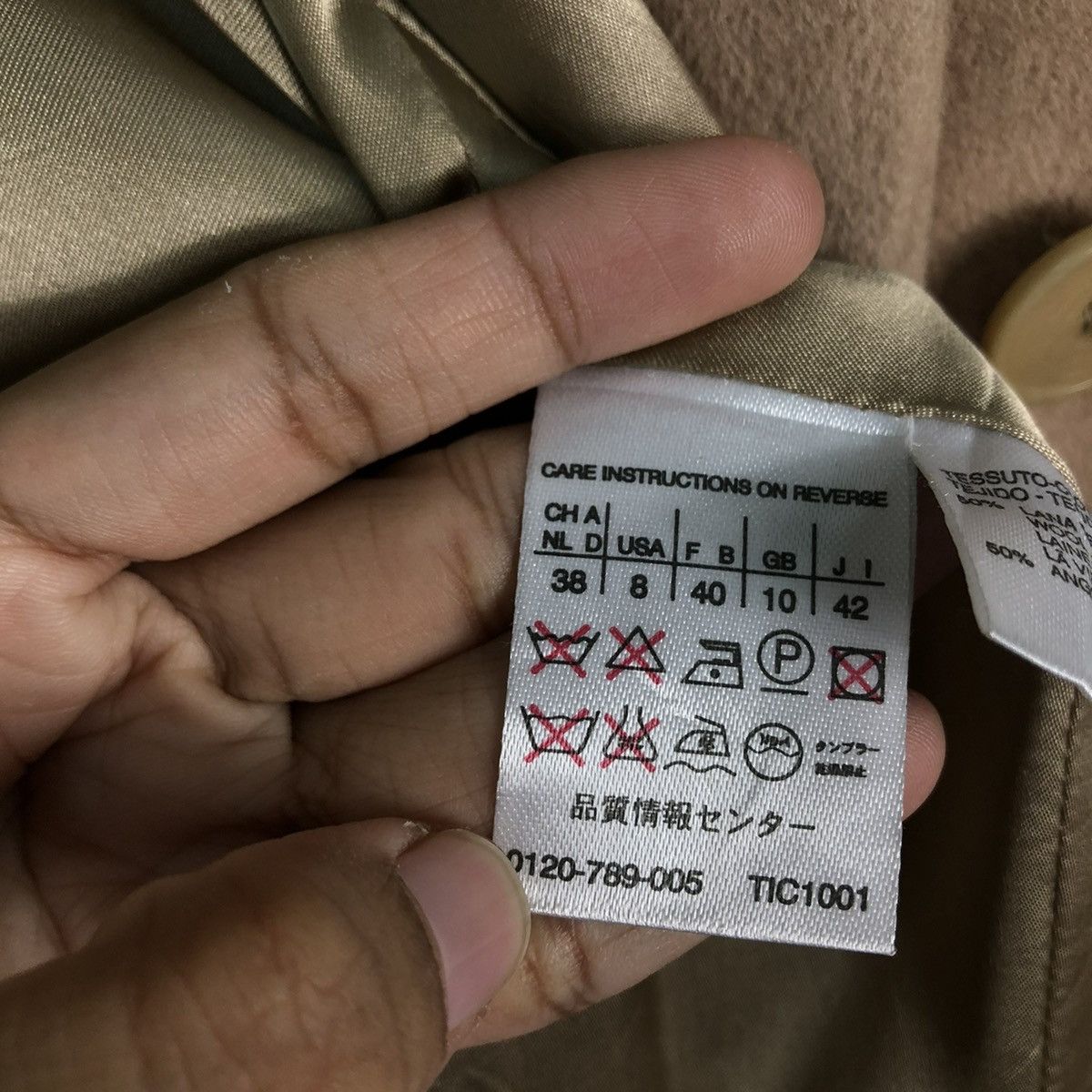 Japanese Brand 🔥VINTAGE LONG JACKET WOOL HERRINGBONE MAX MARA Size M / US 6-8 / IT 42-44 - 19 Thumbnail