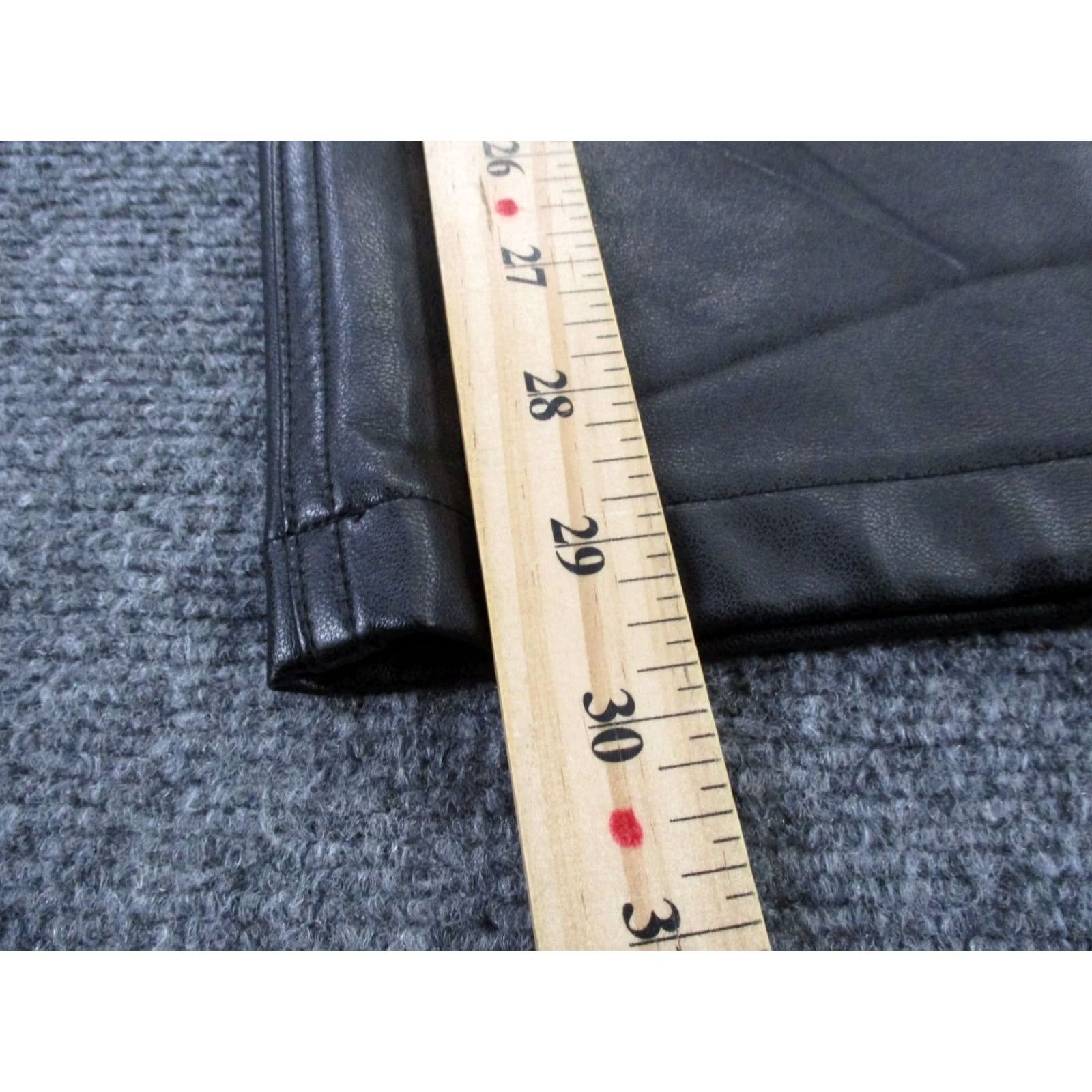Abercrombie & Fitch Abercrombie Fitch Pants Womens 14 32/ Faux Leather Straight Ultra High Rise NEW Size 36" / US 14 / IT 50 - 4 Thumbnail