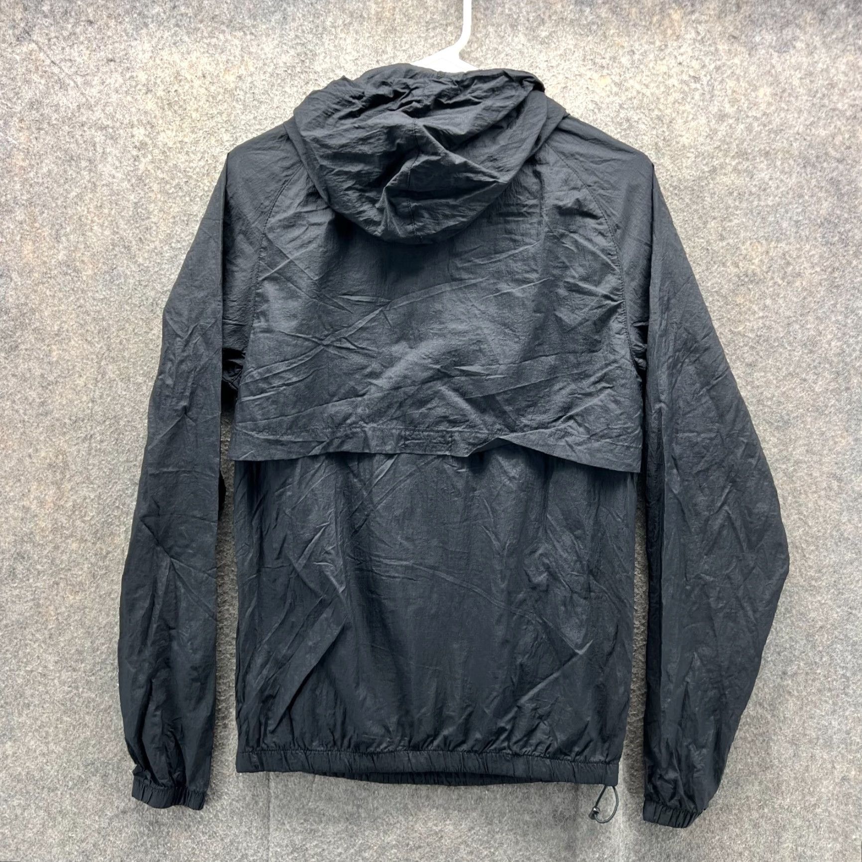 Champion VINTAGE Champion Jacket Mens Small Black Hooded Anorak Zip Pullover Life Street Size US S / EU 44-46 / 1 - 2 Thumbnail