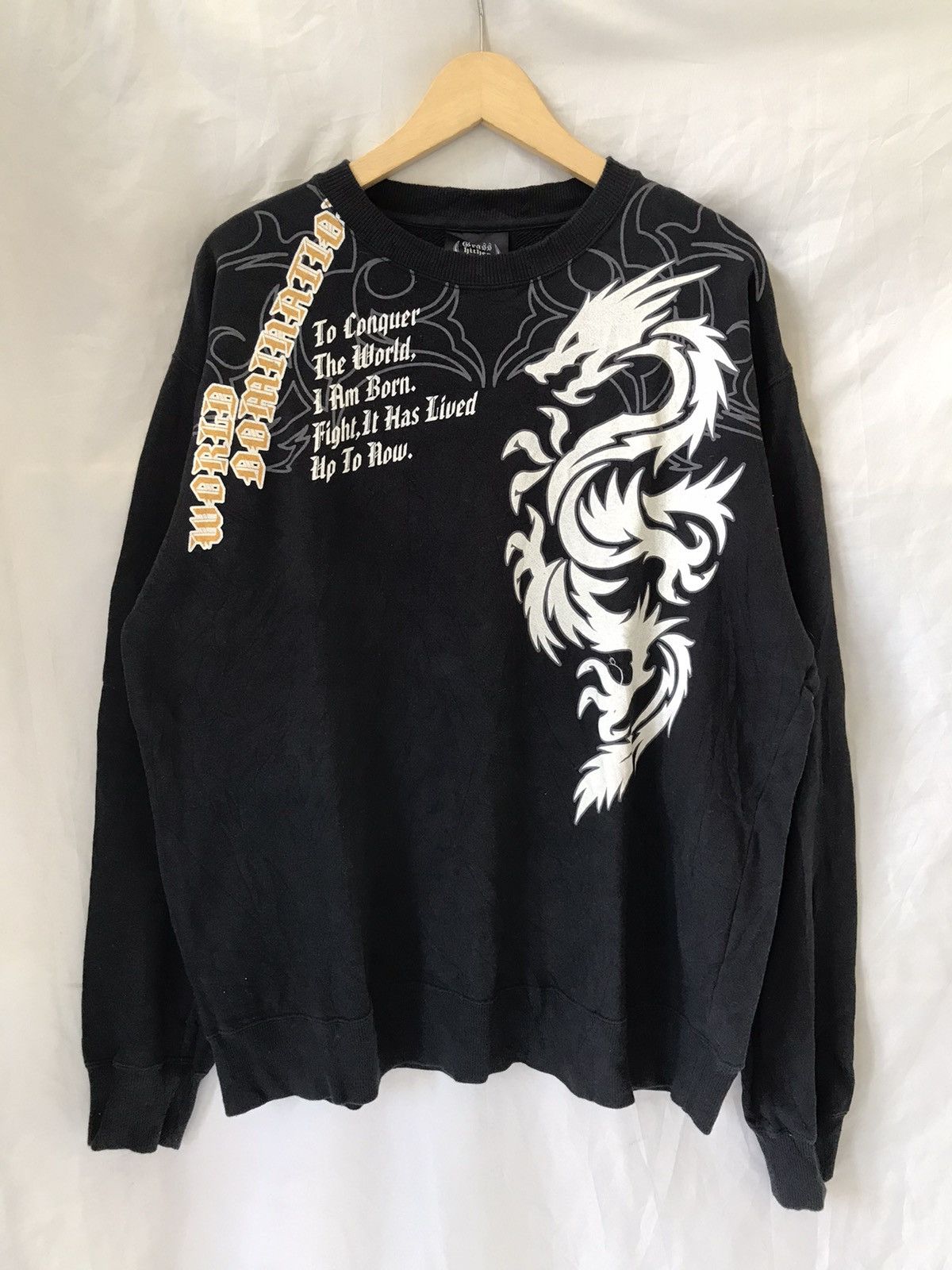 Grass Hither - Poem Sweatshirt Tribal Punk