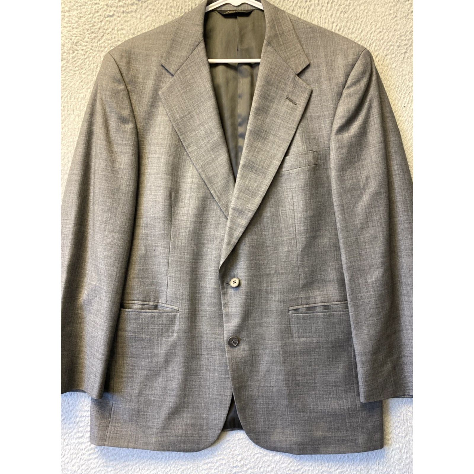Vintage VINTAGE H Oritsky Suit Mens 40R Gray Wool Two Button Single Breast 36X32 Pants/71-59 Size 40R - 3 Thumbnail