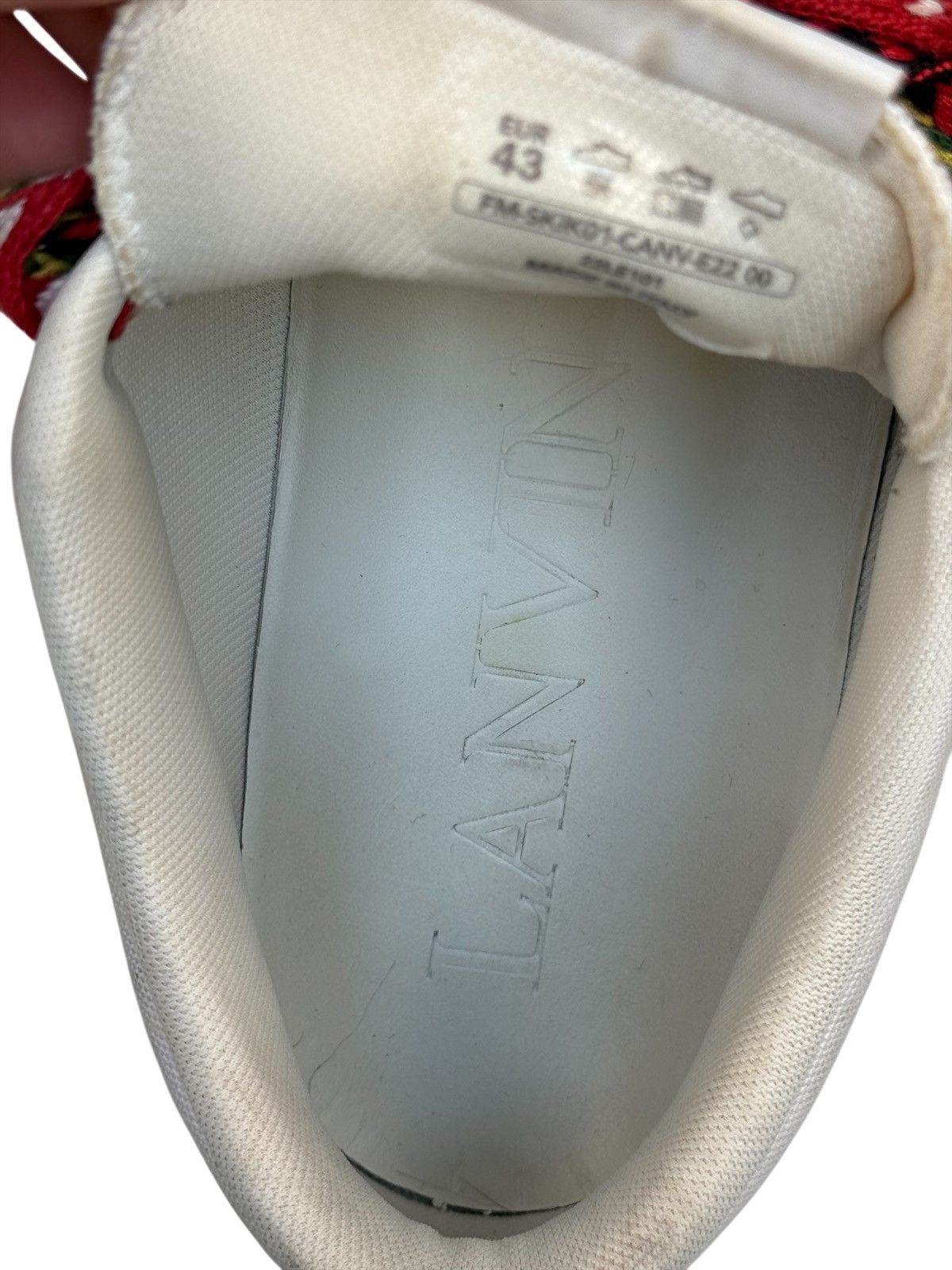 Lanvin Lanvin White Curbies Sneaker Size US 10 / EU 43 - 7 Thumbnail