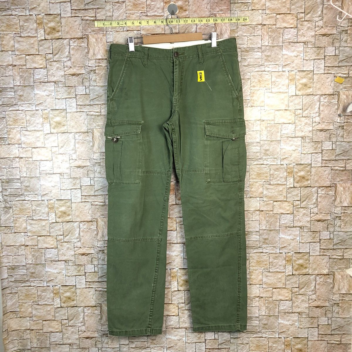 Japanese Brand Japanese Brand Green Cargo Multipocket Pants #A1164 Size US 32 / EU 48 - 1 Thumbnail
