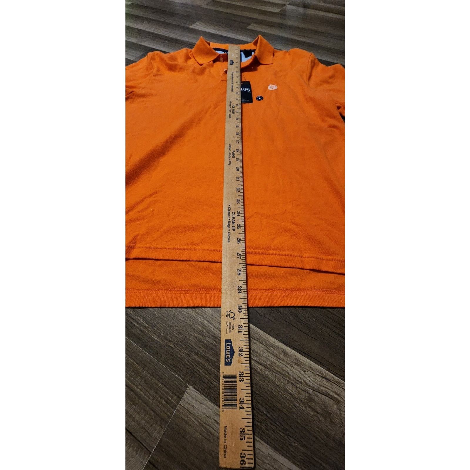 Chaps NWT Orange Chaps Mens Polo Short Sleeve Size L. Size US L / EU 52-54 / 3 - 9 Thumbnail