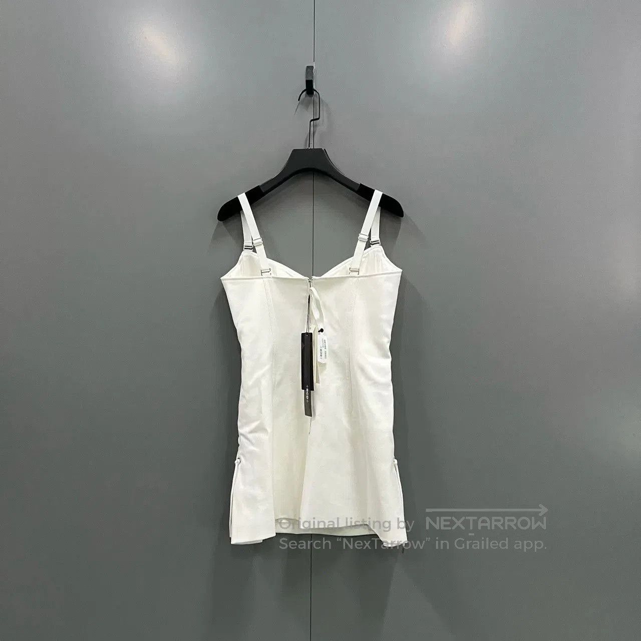 Dion Lee Dion Lee White Mini Sleeveless Dress. Size M / US 6-8 / IT 42-44 - 2 Thumbnail