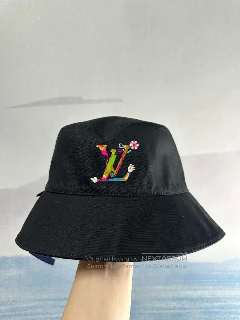 Louis Vuitton Louis Vuitton Takashi Murakami's Black Tricolor Fisherman' Size ONE SIZE - 2 Thumbnail