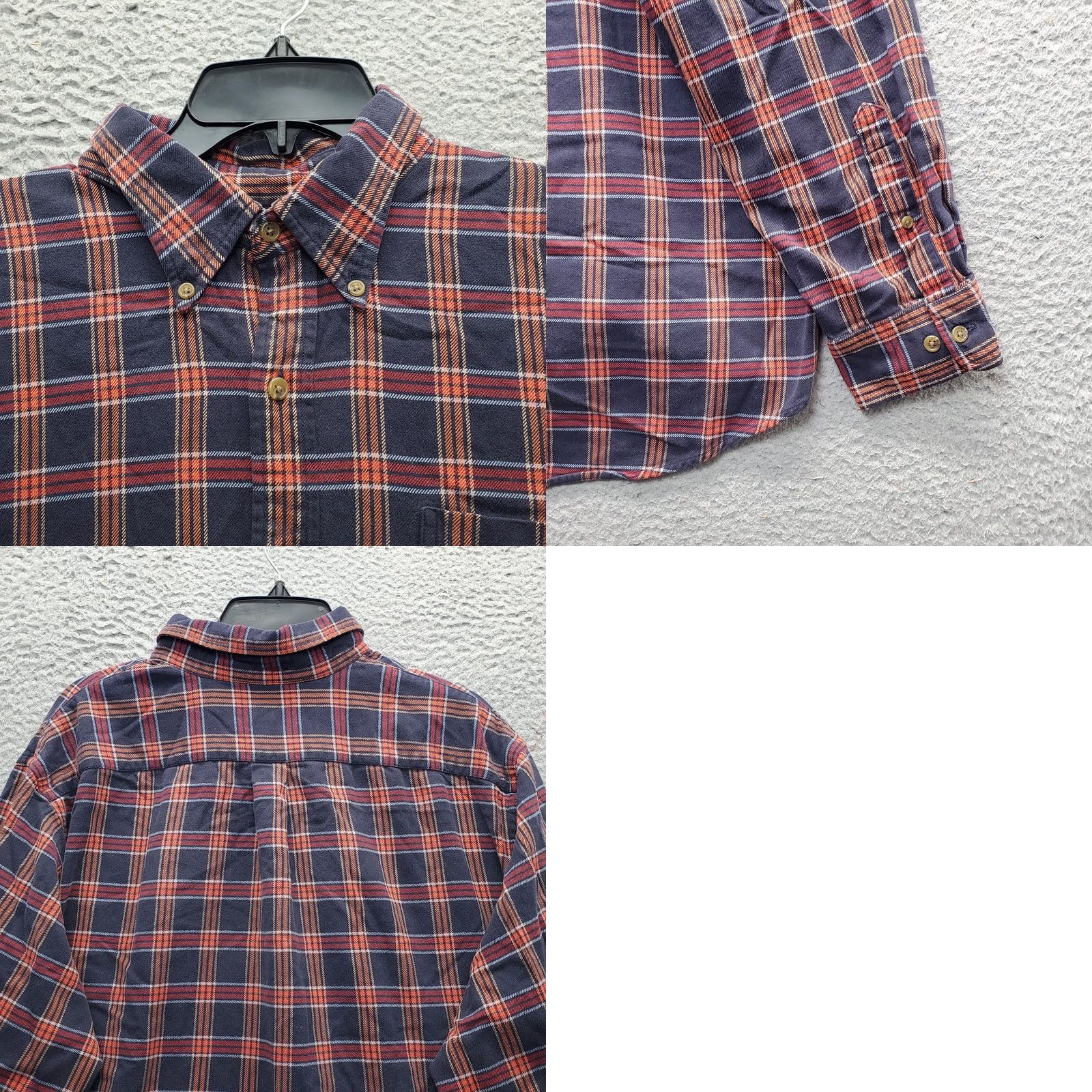 Lands' End Lands' End Mens XL Multicolor Plaid Shirt Button-Down Pocket Size US XL / EU 56 / 4 - 8 Thumbnail