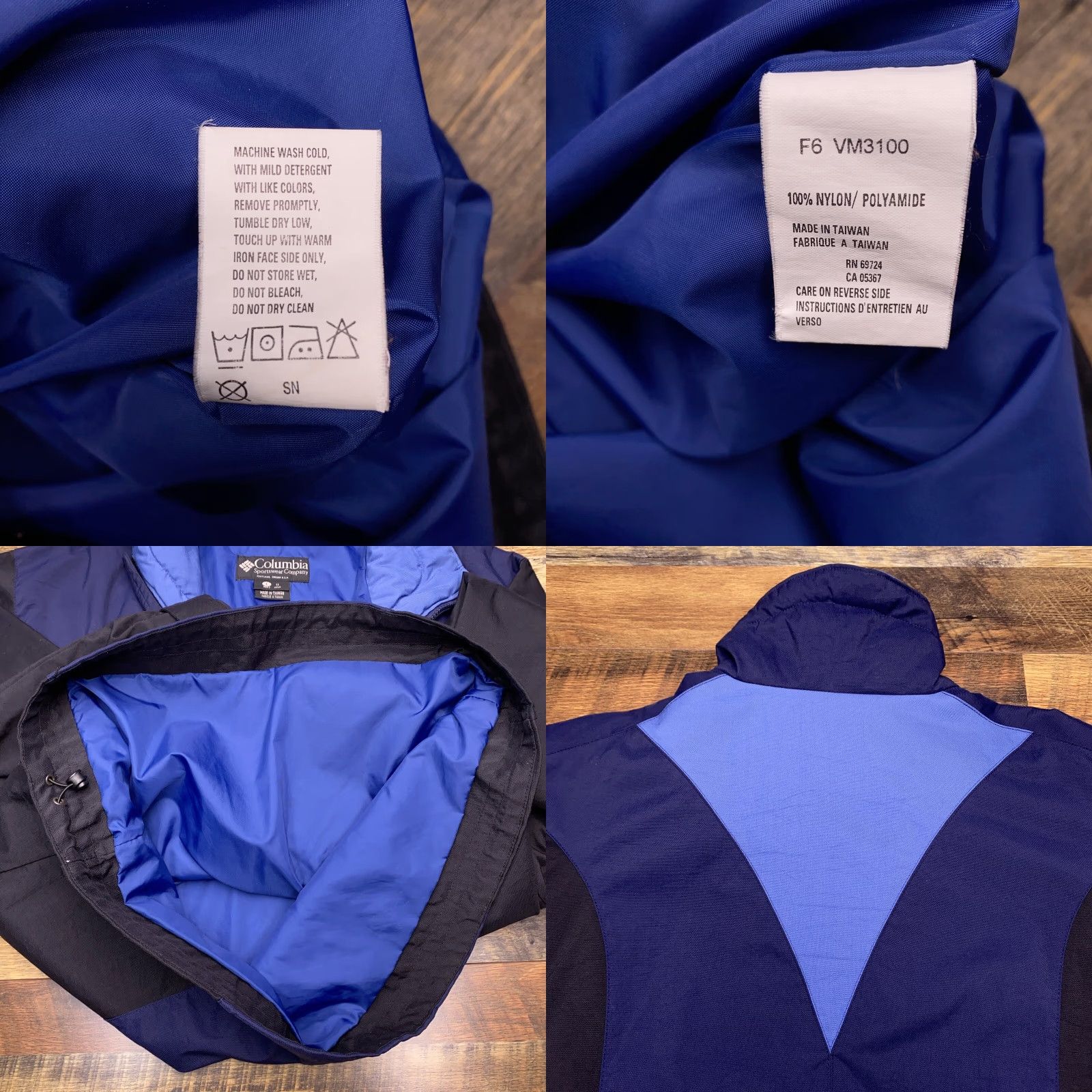 Vintage Columbia Convert Jacket Mens Large 1/4 Zip Lined Winter Snow Blue Windbreaker Solid Outdoor Skiing Walking Mens Size US L / EU 52-54 / 3 - 8 Thumbnail