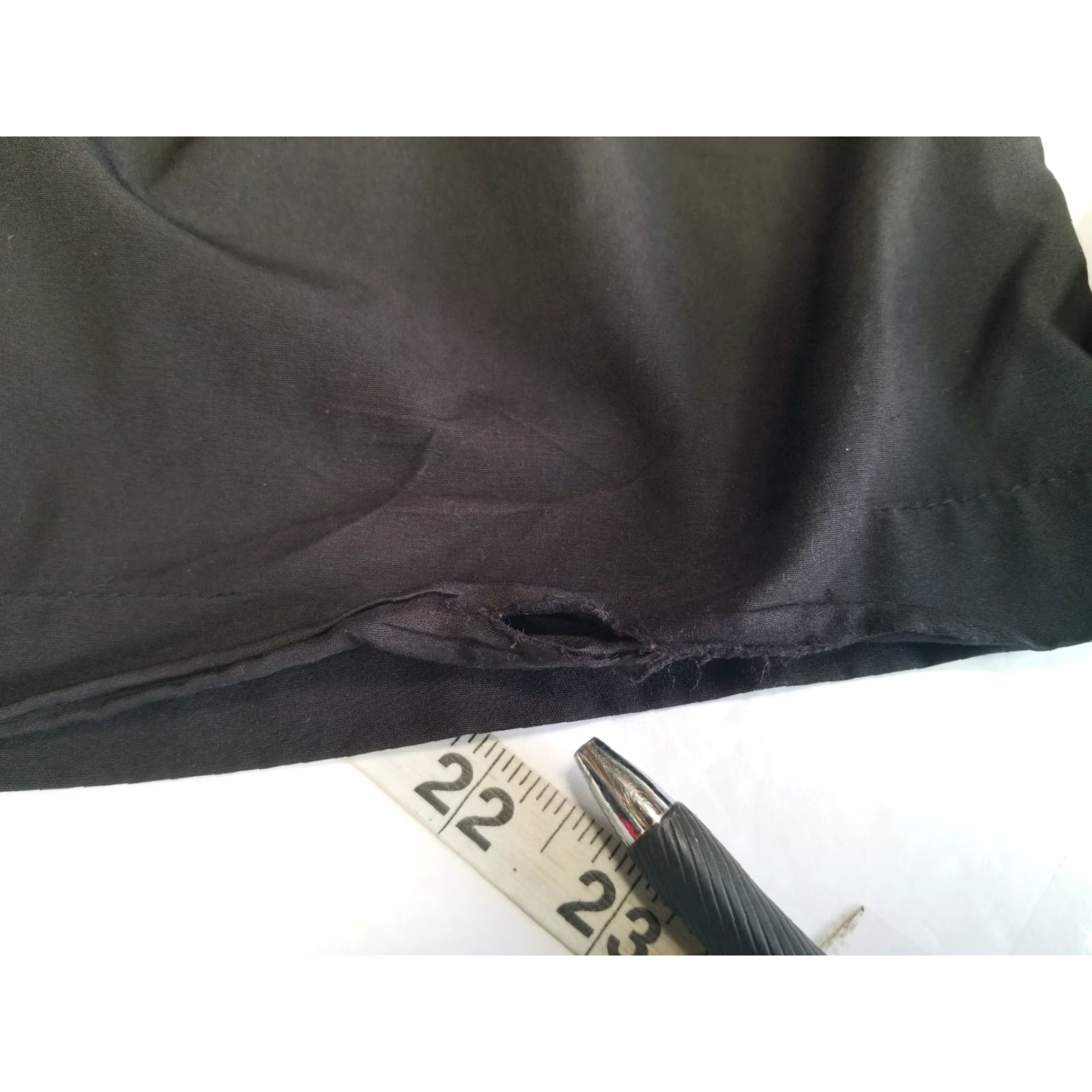 Vintage Clothin Pants Men 34-36 Black Lightweight Elastic Waist Chino Flat Front Pockets Comfortable Breathable Nylon Spandex Straight Leg Size US 34 / EU 50 - 6 Thumbnail