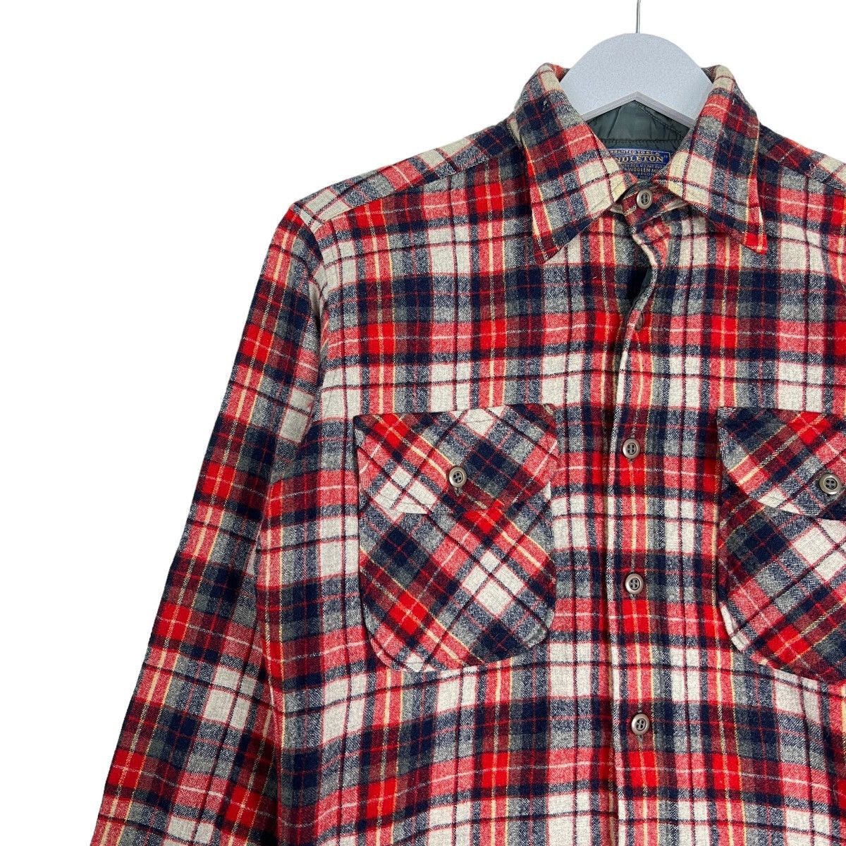 Pendleton 🔥 VINTAGE PENDLETON WOOL CHECKER FLANNEL SHIRTS MADE IN USA Size US S / EU 44-46 / 1 - 7 Thumbnail