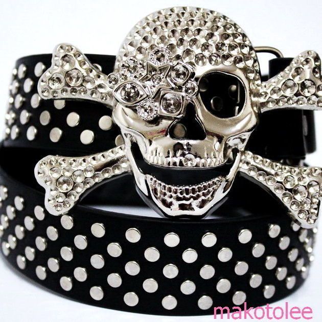 Designer New Trend Vintage Belt Riveted Belts Menswear Accessories Size ONE SIZE - 6 Thumbnail