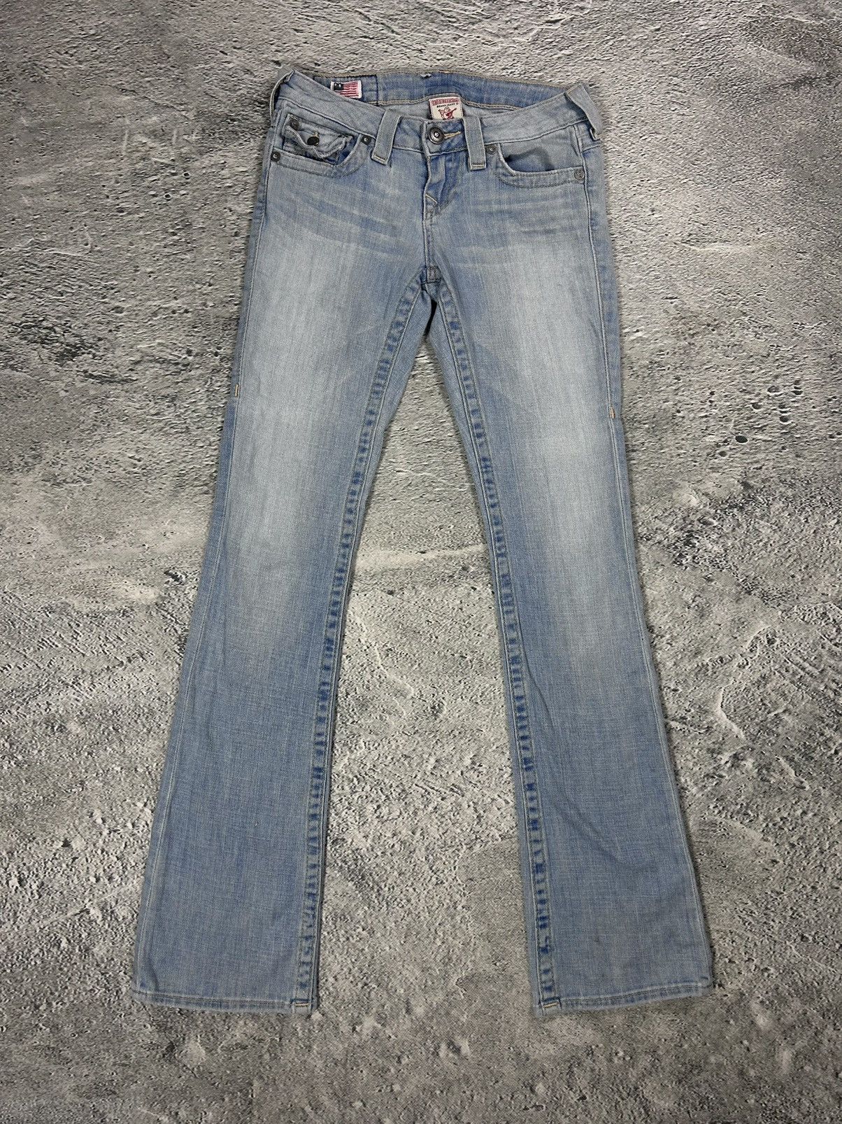 True Religion True Religion blue jeans hippie flared bootcut stitching Size 25" / US 0 / IT 36 - 5 Thumbnail