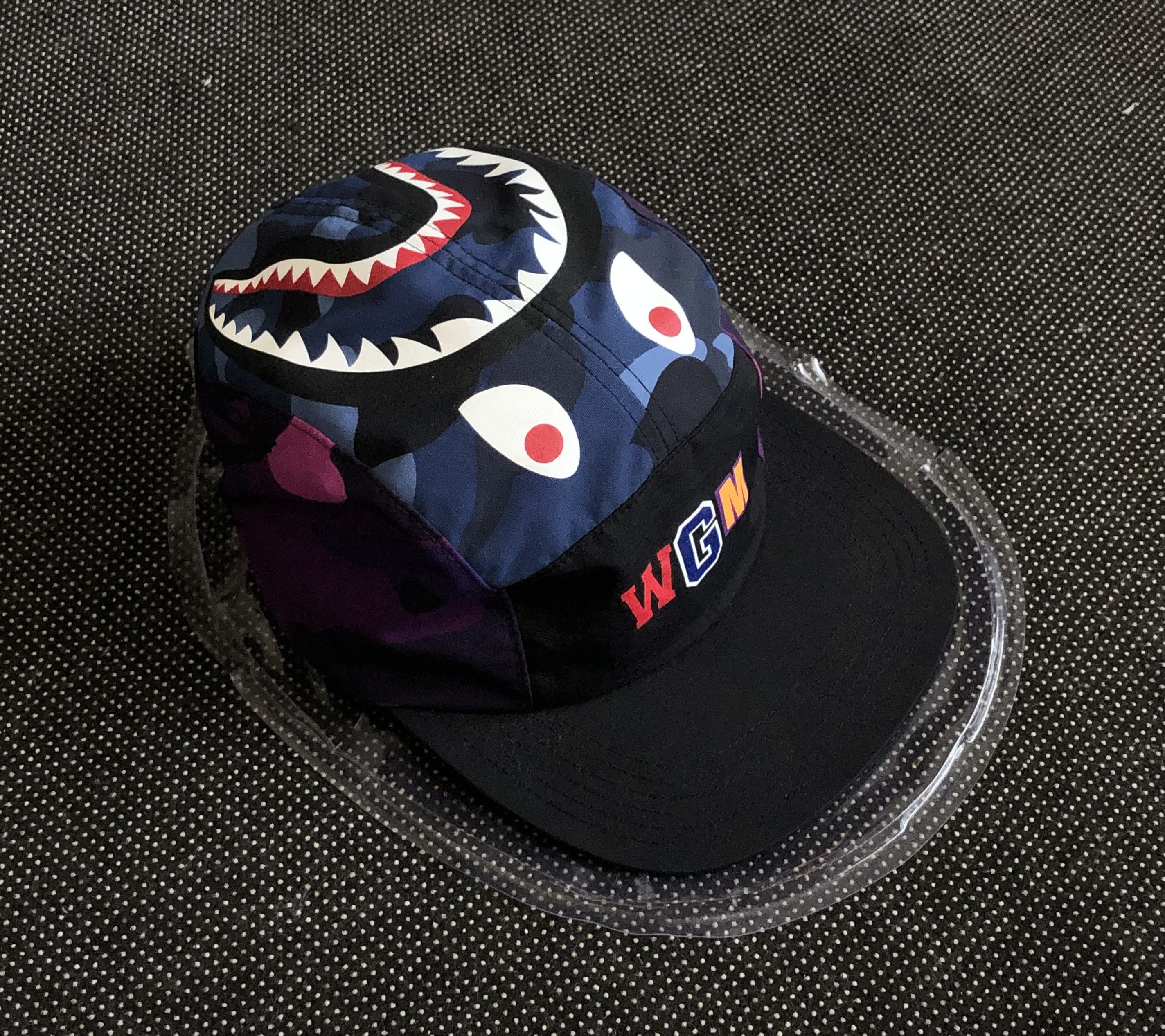 Bape SS21 WORLD GONE MAD COLOR CAMO SHARK JET 5-PANEL CAP Size ONE SIZE - 3 Thumbnail