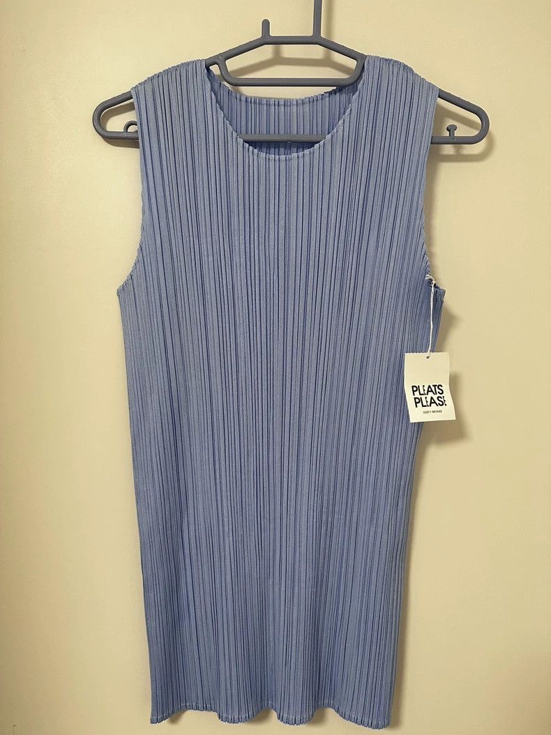 Issey Miyake Issey Miyake size:4 Blue pleated sleeveless vest Size S / US 4 / IT 40 - 5 Thumbnail