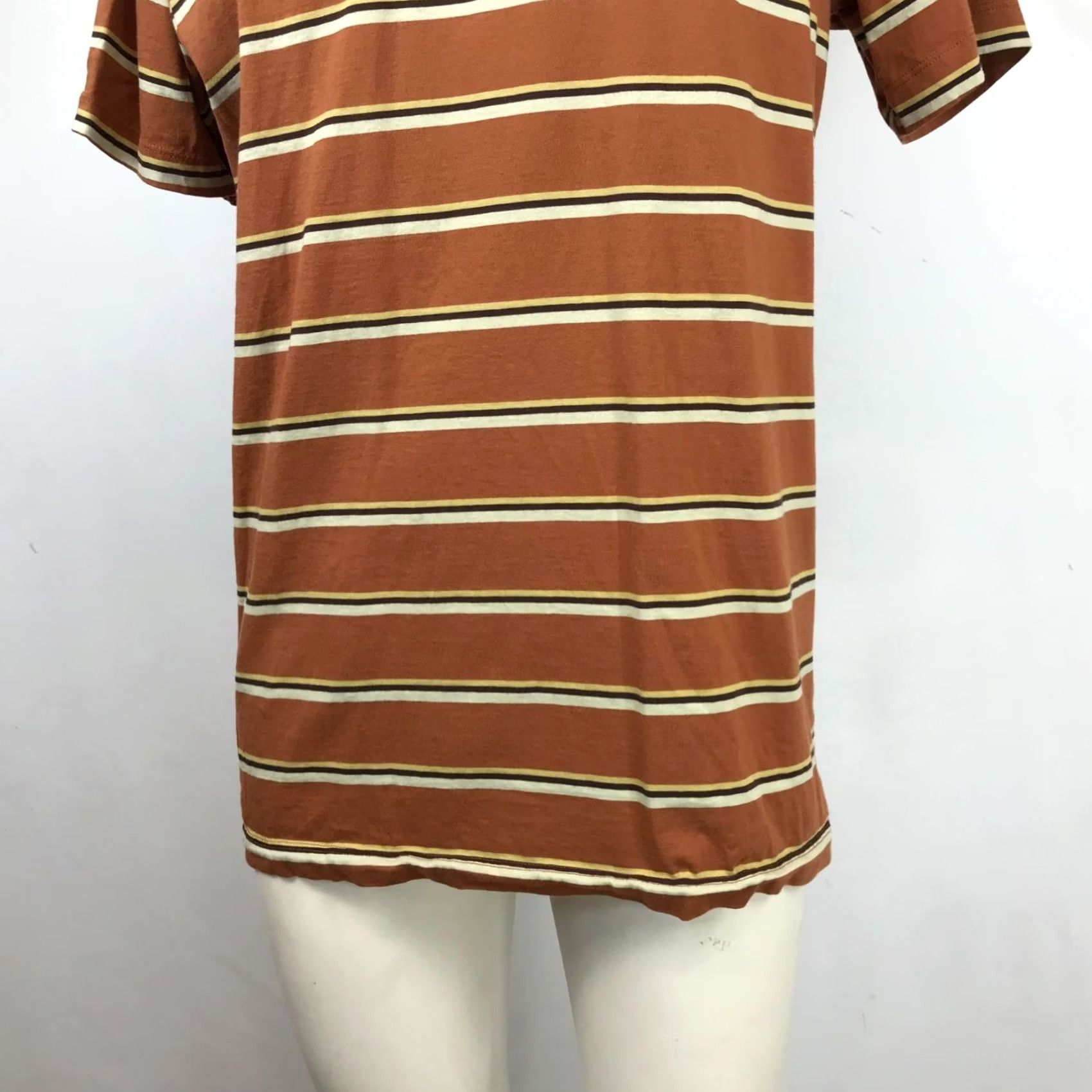 Nike Nike Mens Large Tan Stripe Crew Neck Short Sleeve Cotton Tee L DZ2985-246 Size US 33 - 3 Thumbnail