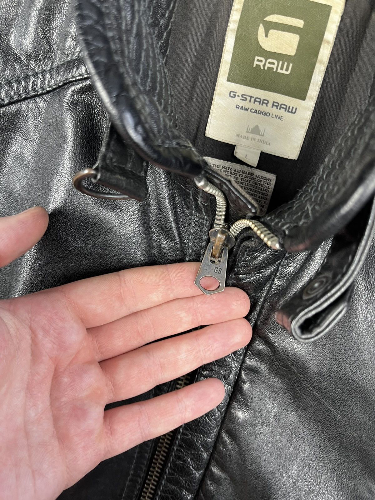 G-Star G-Star Hermans Leather Jacket Size US L / EU 52-54 / 3 - 8 Thumbnail