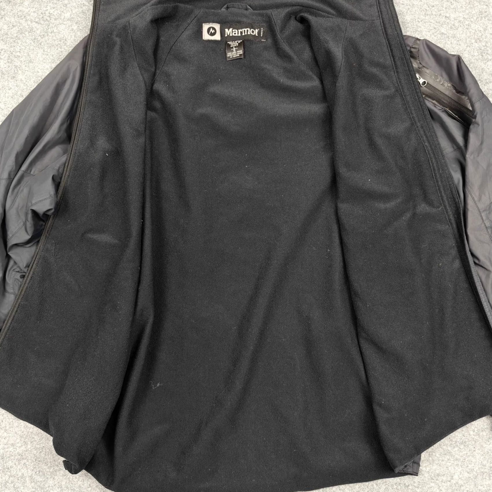 Marmot Marmot Jacket Womens Large Black Softshell Fleece Lined Full Zip Pockets Outdoor Size L / US 10 / IT 46 - 3 Thumbnail