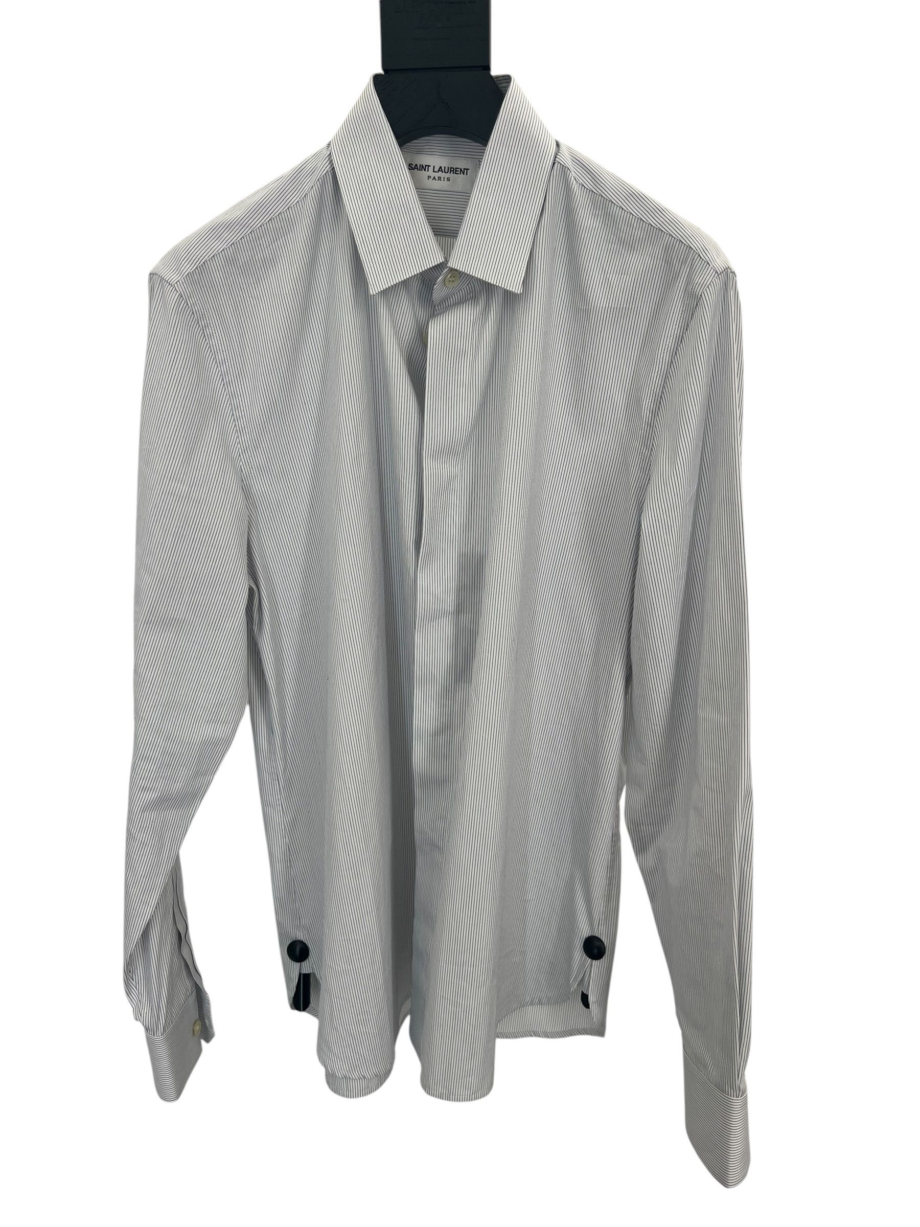 Saint Laurent Paris Saint Laurent Striped Shirt Size US S / EU 44-46 / 1 - 1 Thumbnail