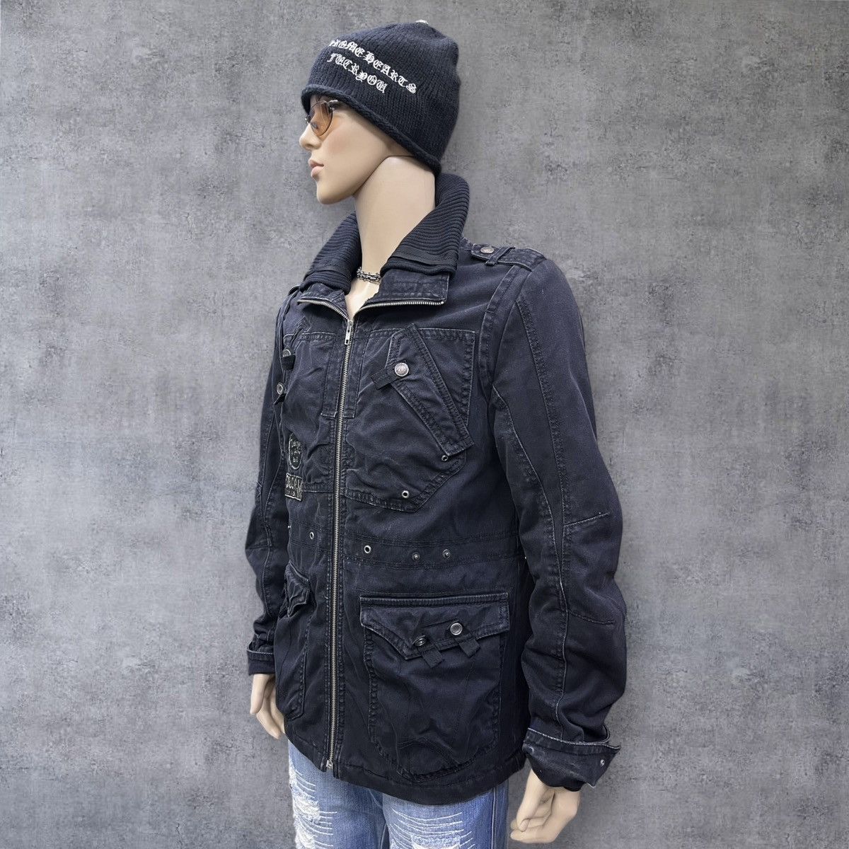 ROCKSMITH 🔥Grunge🔥Vintage Tough Jeansmith Rock & Roll Canvas Jacket Size US M / EU 48-50 / 2 - 5 Thumbnail