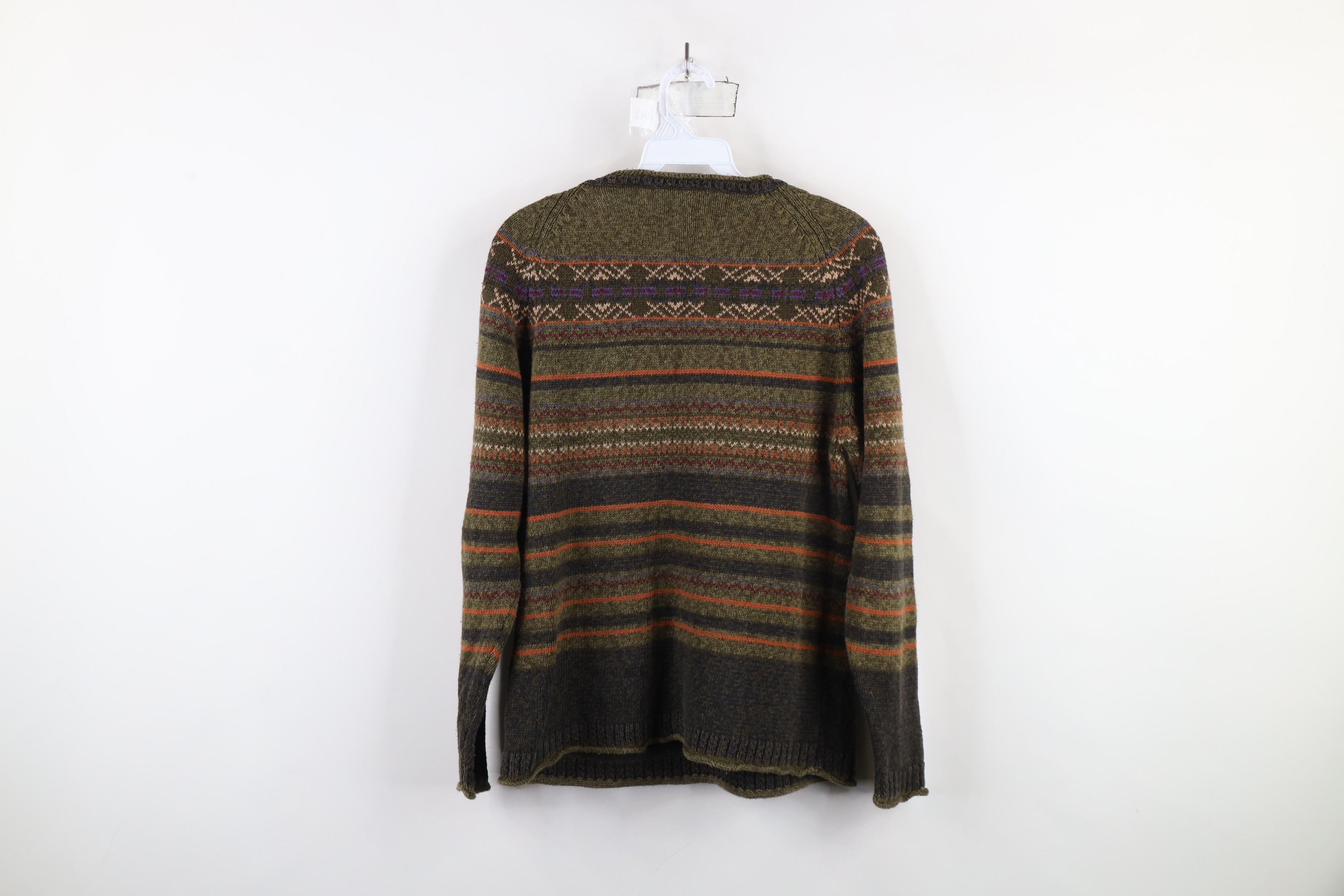 Vintage Vintage 90s Streetwear Rainbow Fair Isle Marled Knit Sweater Size M / US 6-8 / IT 42-44 - 7 Thumbnail