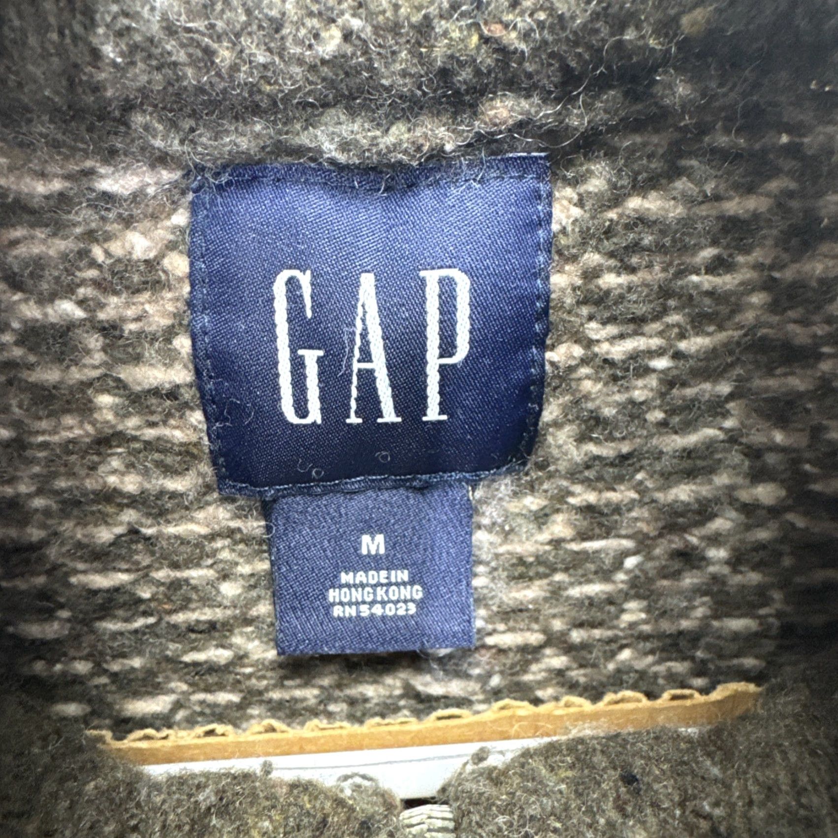 Gap VINTAGE Gap Sweater Men's Medium Brown Knit Wool Blend Quarter Zip Y2K Mens Size US M / EU 48-50 / 2 - 2 Thumbnail