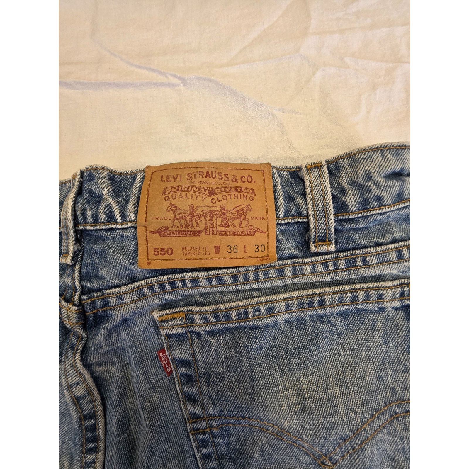 Levi's Levis 550 Men's 90's Vintage Blue Size 36x30 Jeans Size US 36 / EU 52 - 8 Thumbnail