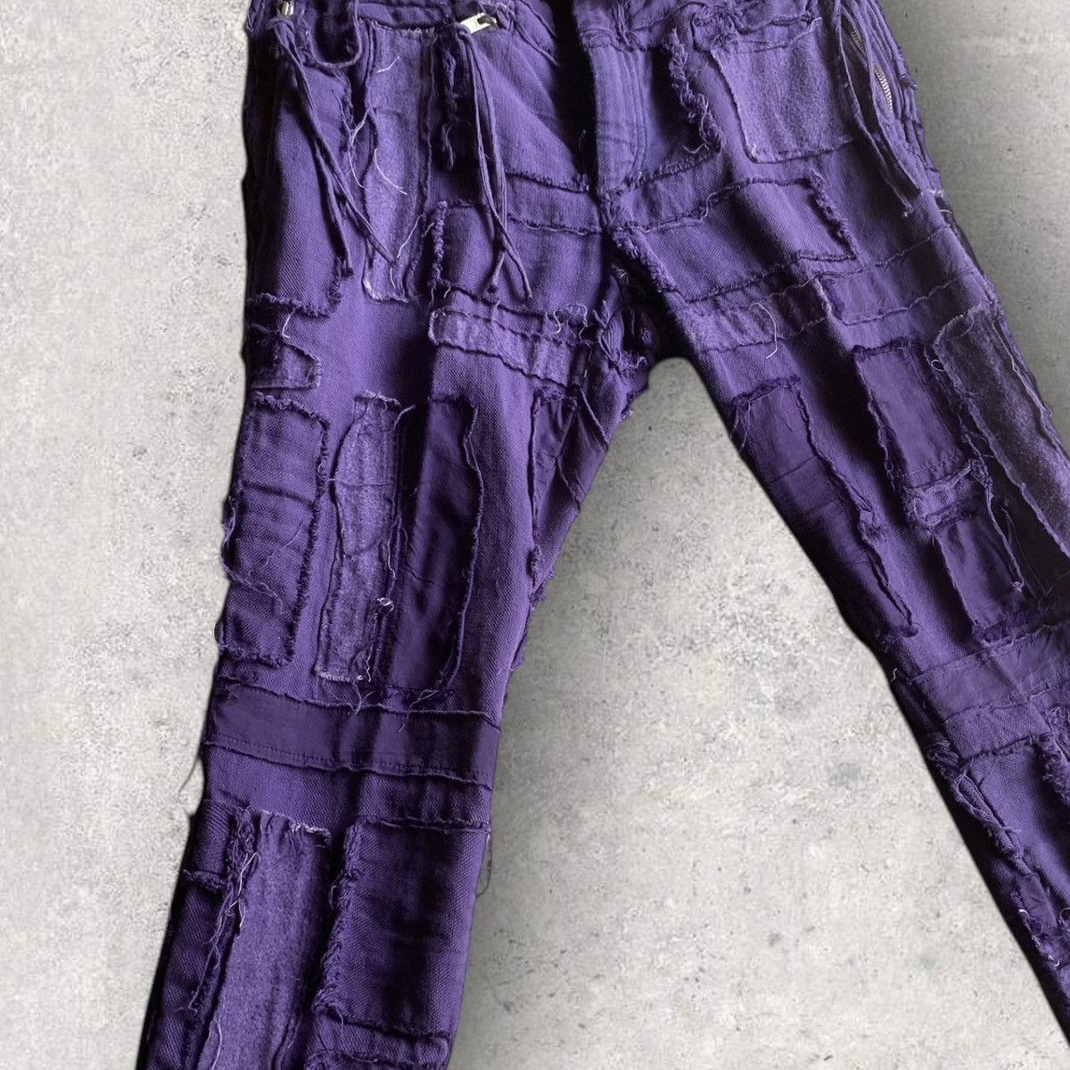 Haider Ackermann SS16 Scab Patchwork Cropped Sweatpants Size US 32 / EU 48 - 3 Thumbnail