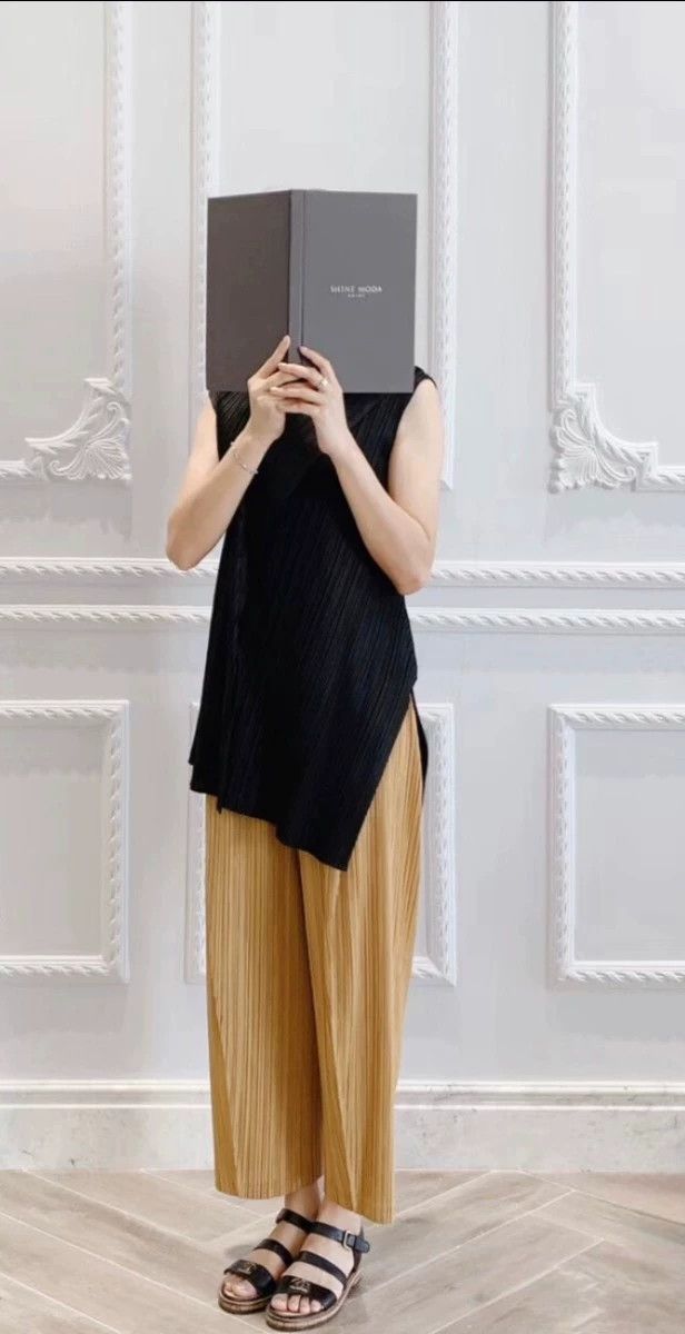 Issey Miyake issey miyake size:3 Yellow trousers 2506-Nextarrow Size US 26 / EU 42 - 3 Thumbnail