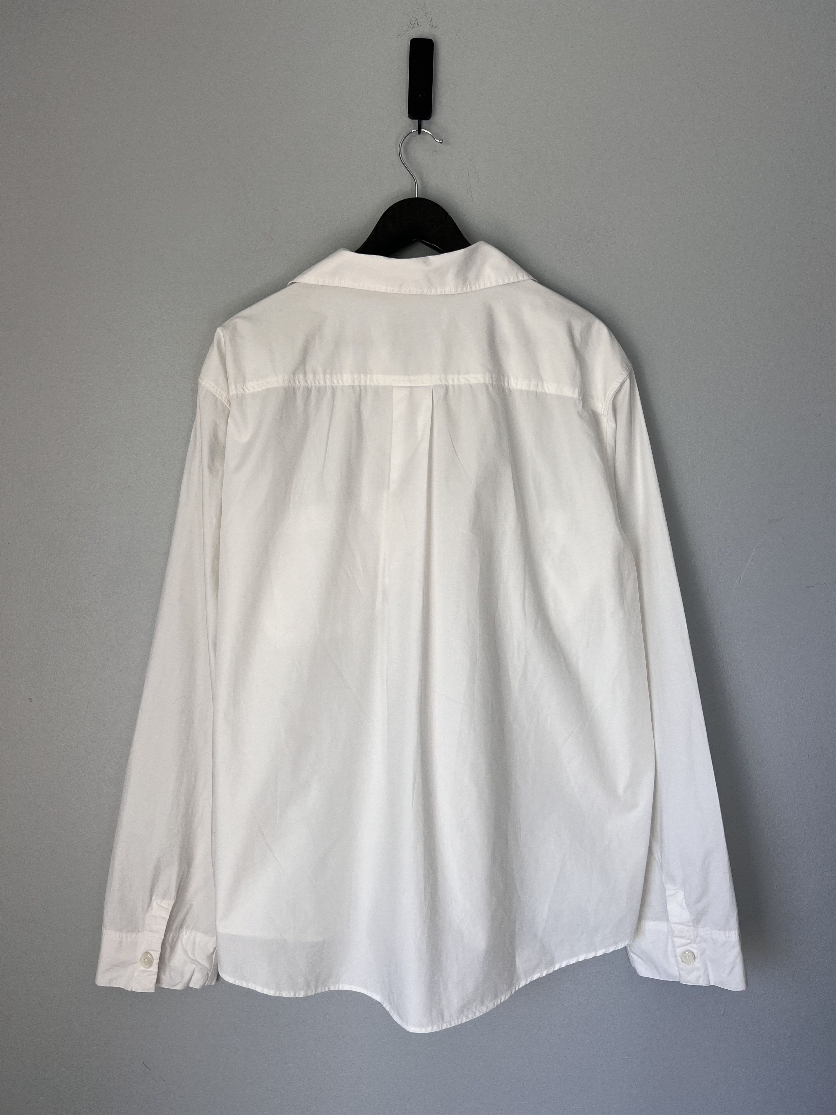 Our Legacy Our Legacy Dense Poplin Funnel Shirt in White Size US L / EU 52-54 / 3 - 5 Thumbnail