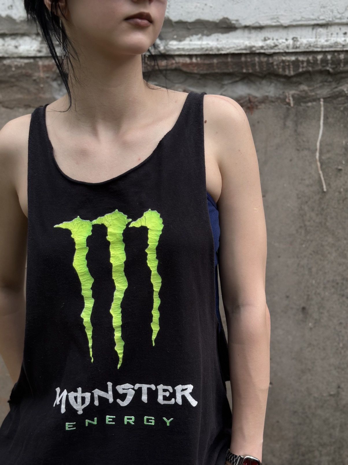 Gentle Monster VTG Band Monster Energy Tank Top Sleeves Big Logo One Size Size US L / EU 52-54 / 3 - 3 Thumbnail