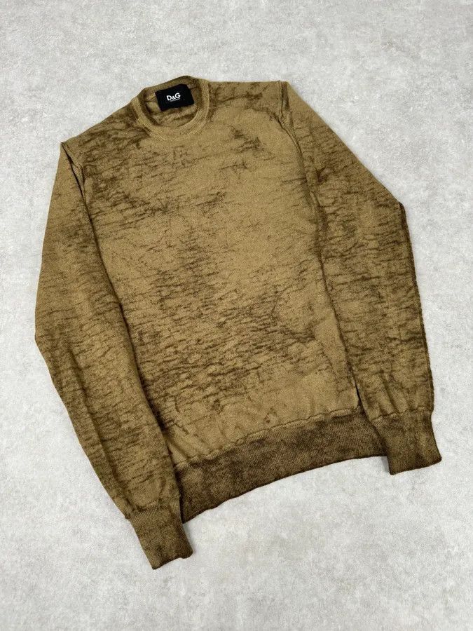 Dolce & Gabbana 2000s Dolce & Gabbana Brown Sand Wool Sweater Size US M / EU 48-50 / 2 - 4 Thumbnail