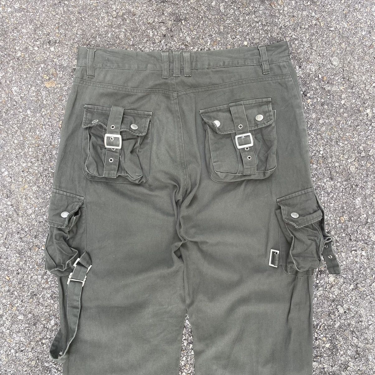 Hysteric Glamour × Japanese Brand Cargo Double Knee Bondage Pants Multi Pocket Grunge Punk Size US 30 / EU 46 - 10 Thumbnail