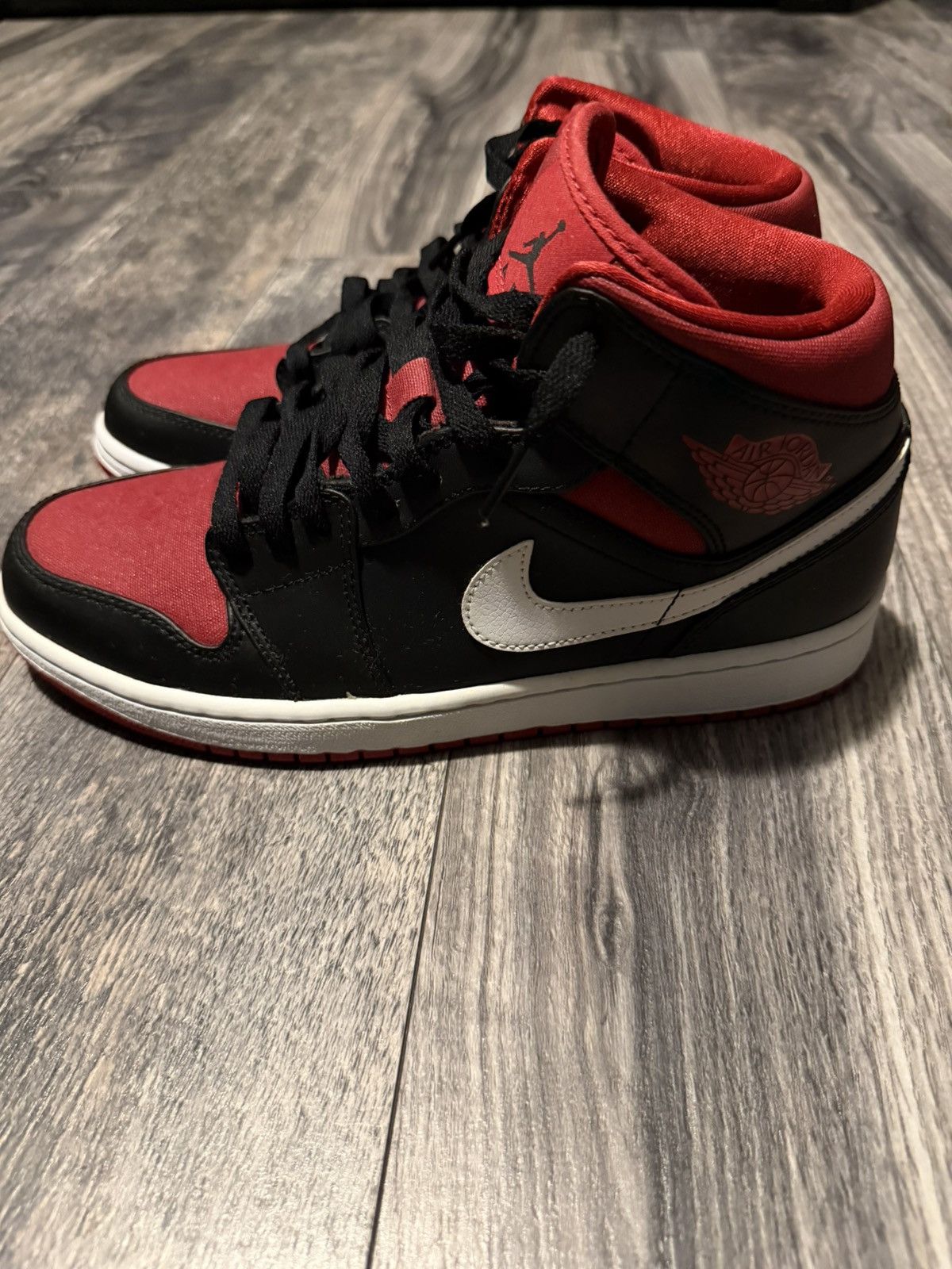 Jordan Brand Air Jordan 1 Mid 'Black Gym Red' Size US 9.5 / EU 42-43 - 4 Thumbnail