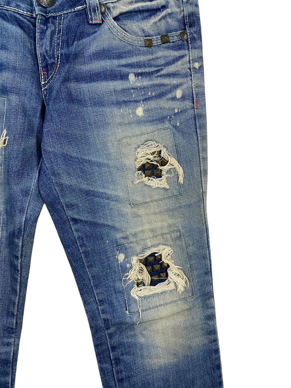 Japanese Brand Maraxia japanase brand distressed denim very rare Size US 31 - 3 Thumbnail