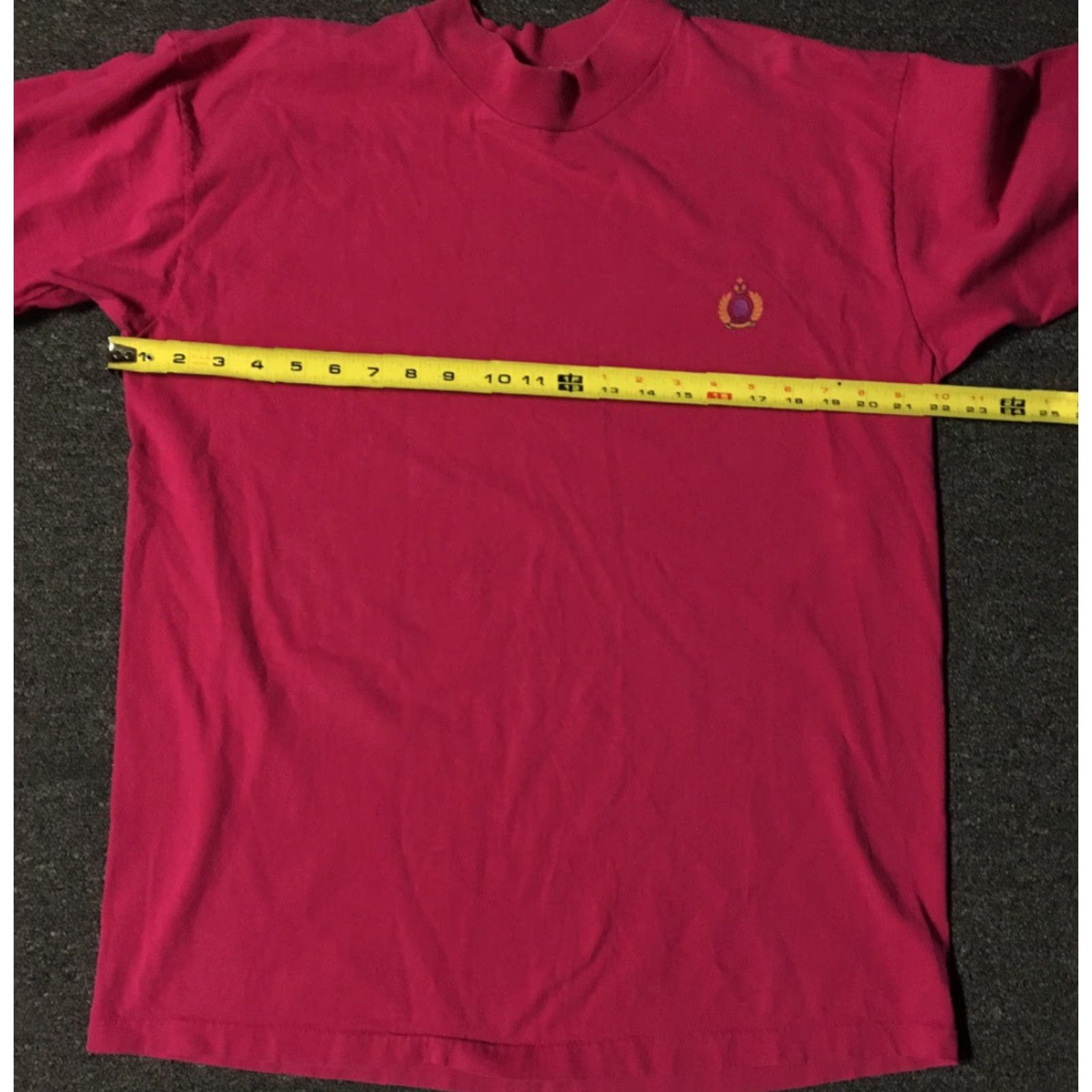 VINTAGE 90s Bugle Boy Crest Shirt L USA Surf Grunge Vaporwave
