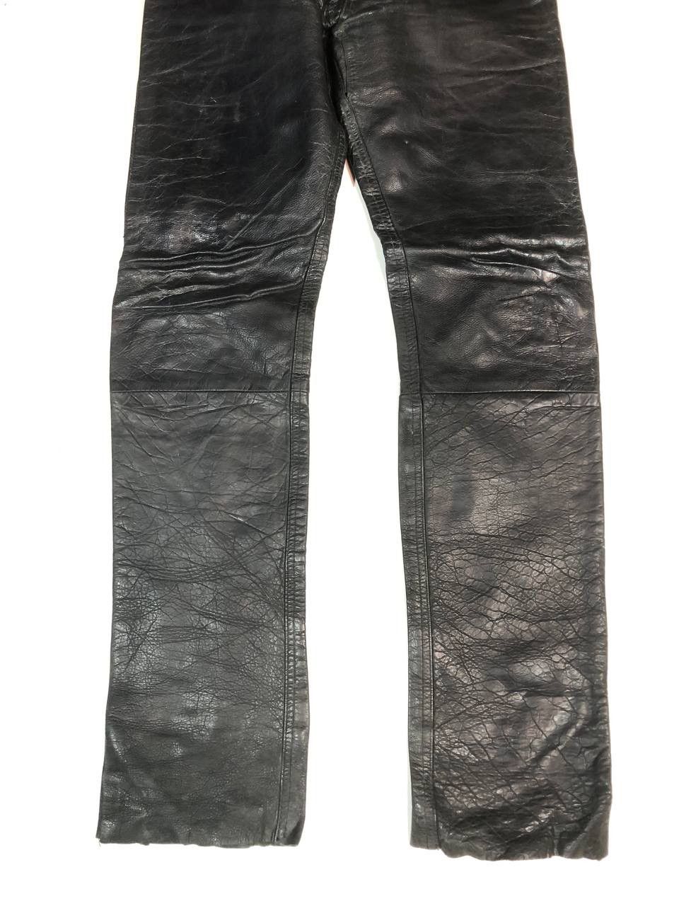 Vintage Enjoy Racing Moto Biker Leather Pants Size US 29 - 3 Thumbnail